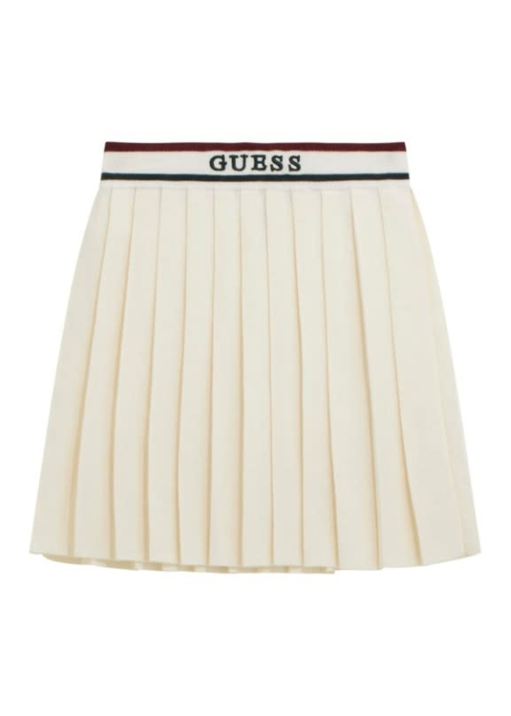 Guess Guess SWEATER PLEATED SKIRT_MINI ME PRISTINE WHITE - J5BD16_Z1152