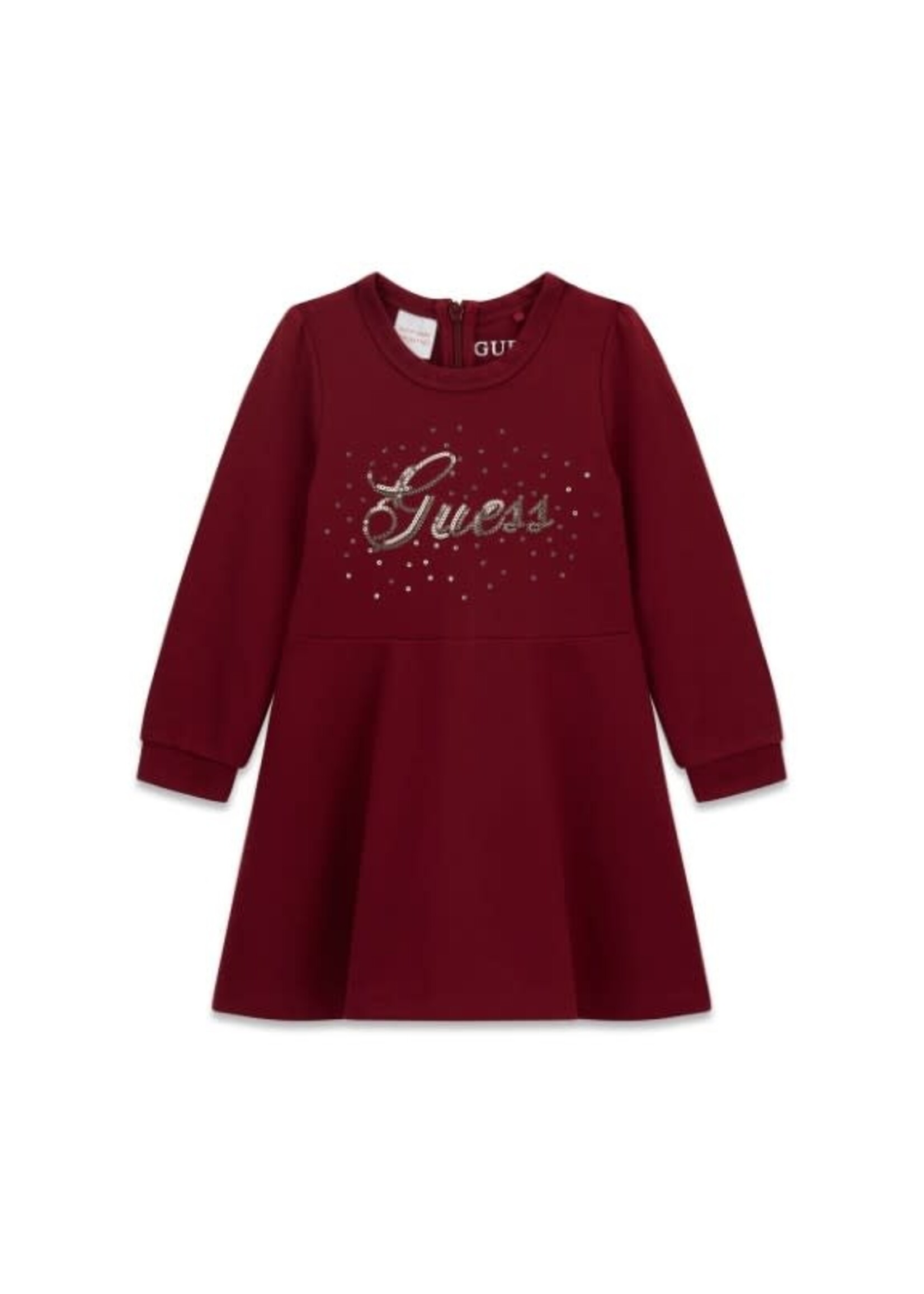 Guess Guess PUNTO MILANO LS DRESS BALLROOM RED - K5BK03_KAE30