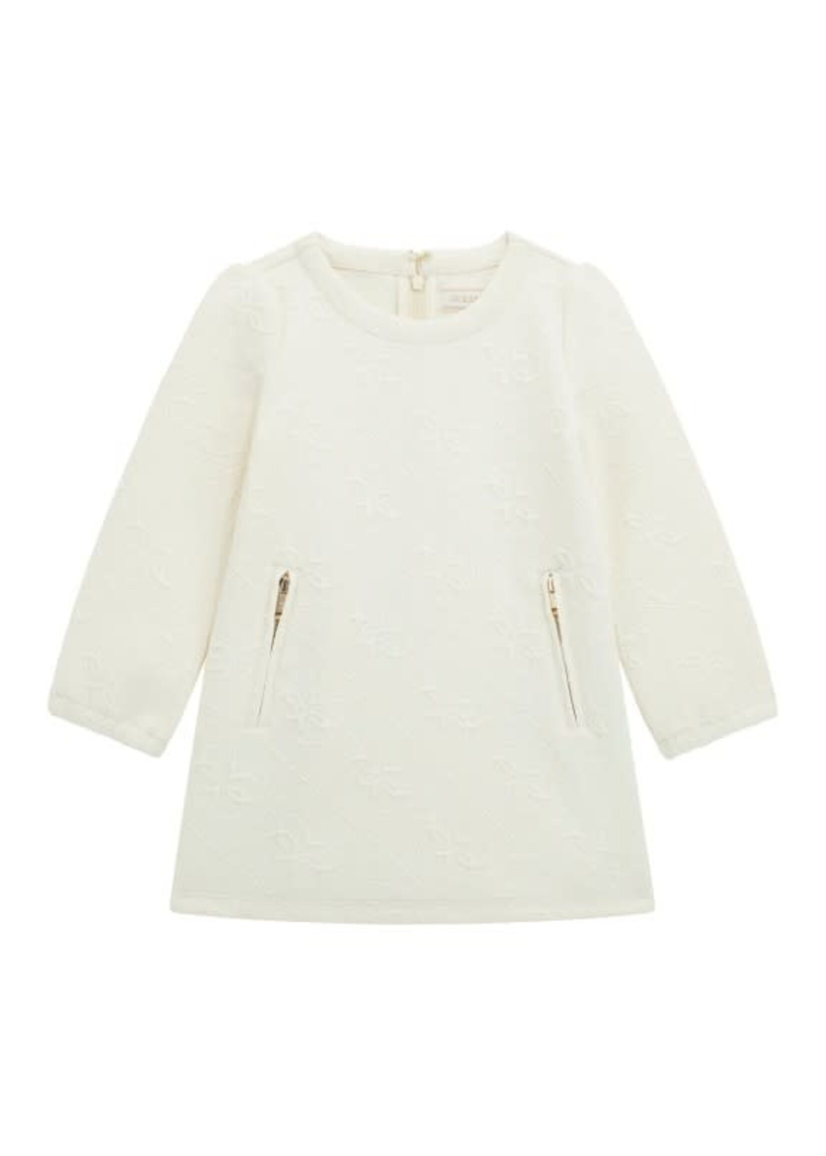 Guess Guess JACQUARD LS A LINE DRESS CREAM WHITE - K5BK08_K0742