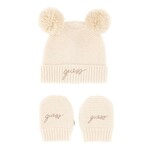 Guess Guess SET SWEATER HAT+ MITTENS CREAM WHITE - H5BW13_Z1070