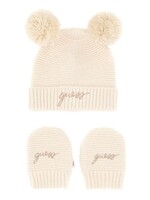Guess Guess SET SWEATER HAT+ MITTENS CREAM WHITE - H5BW13_Z1070
