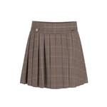 Guess Guess CHECK PLEATED MINI SKIRT BEIGE WHITE CHECK - J5BD06_W3190