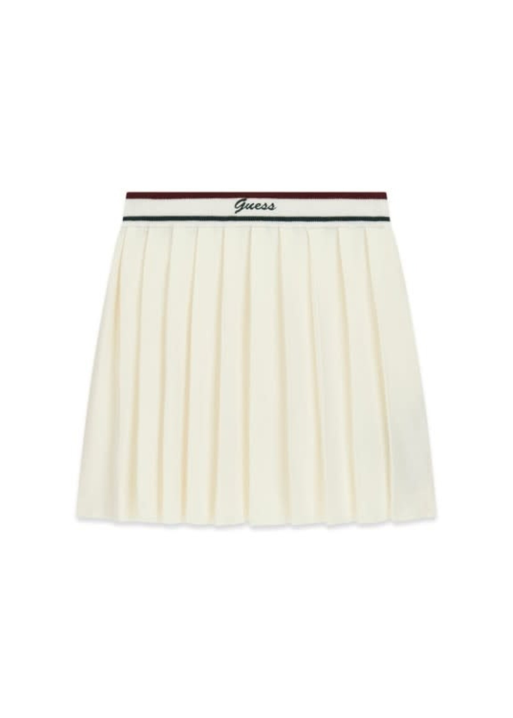 Guess Guess SWEATER PLEATED SKIRT_MINI ME PRISTINE WHITE - J5BD16_Z1152