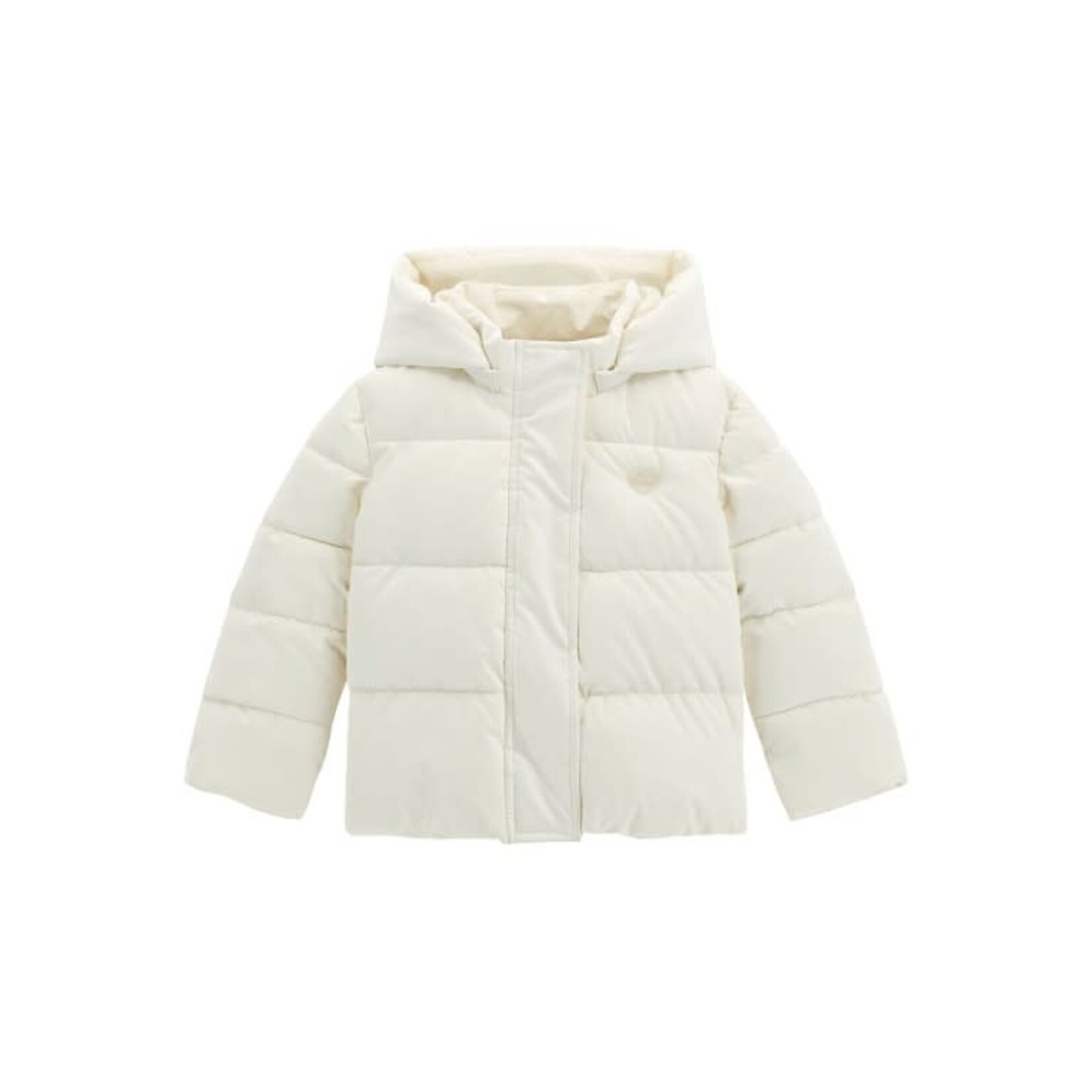 Guess Guess HOODED LS PADDED PUFFER W/ZIP CREAM WHITE - K5BL04_WGIW0