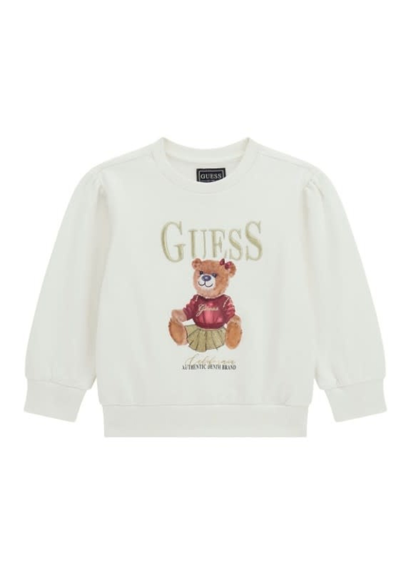 Guess Guess LS ACTIVE TOP CREAM WHITE - K5BQ00_KAX74