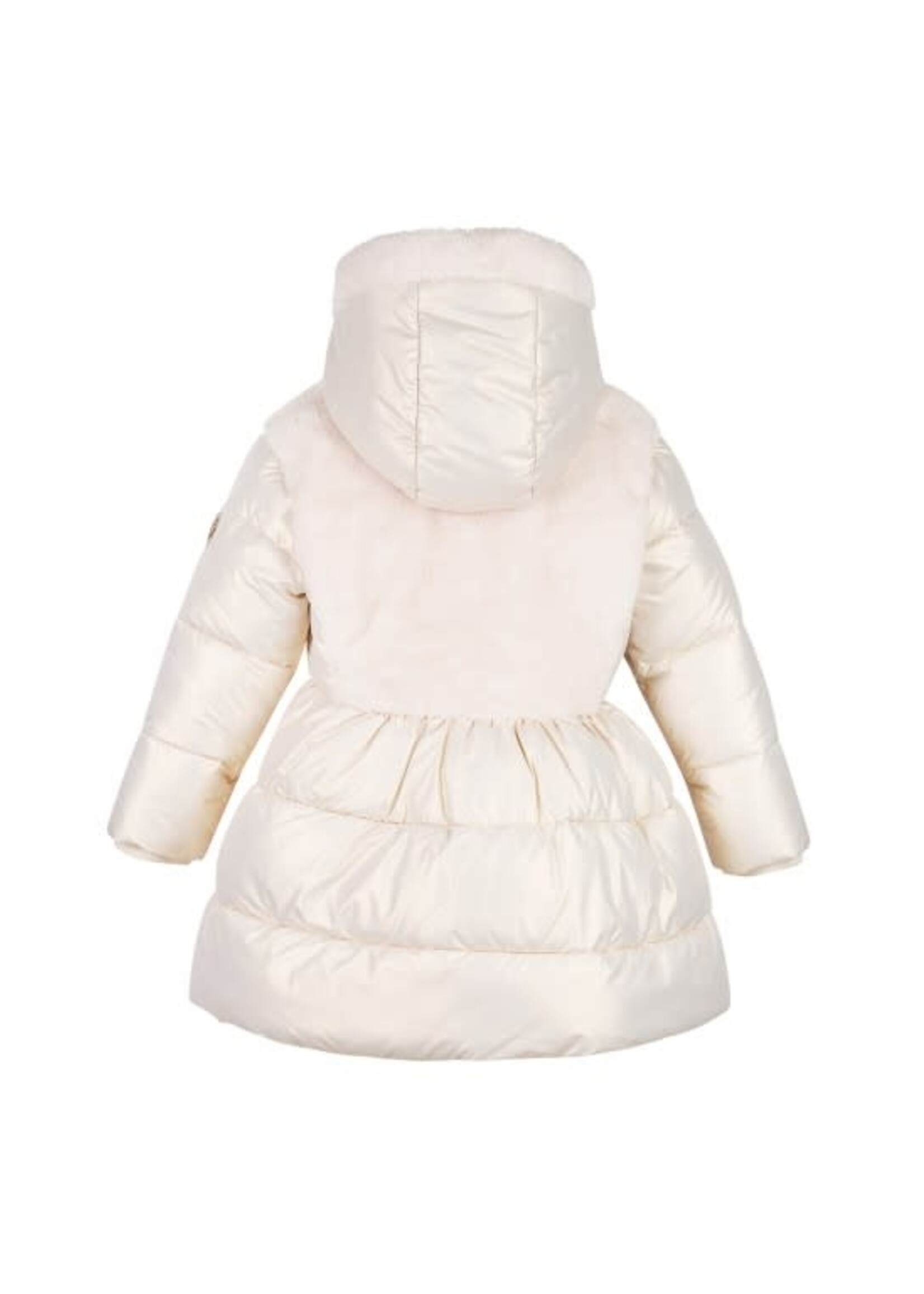 Le Chic Le Chic BLOOM furry top long coat C507-5230 Warm Winter White