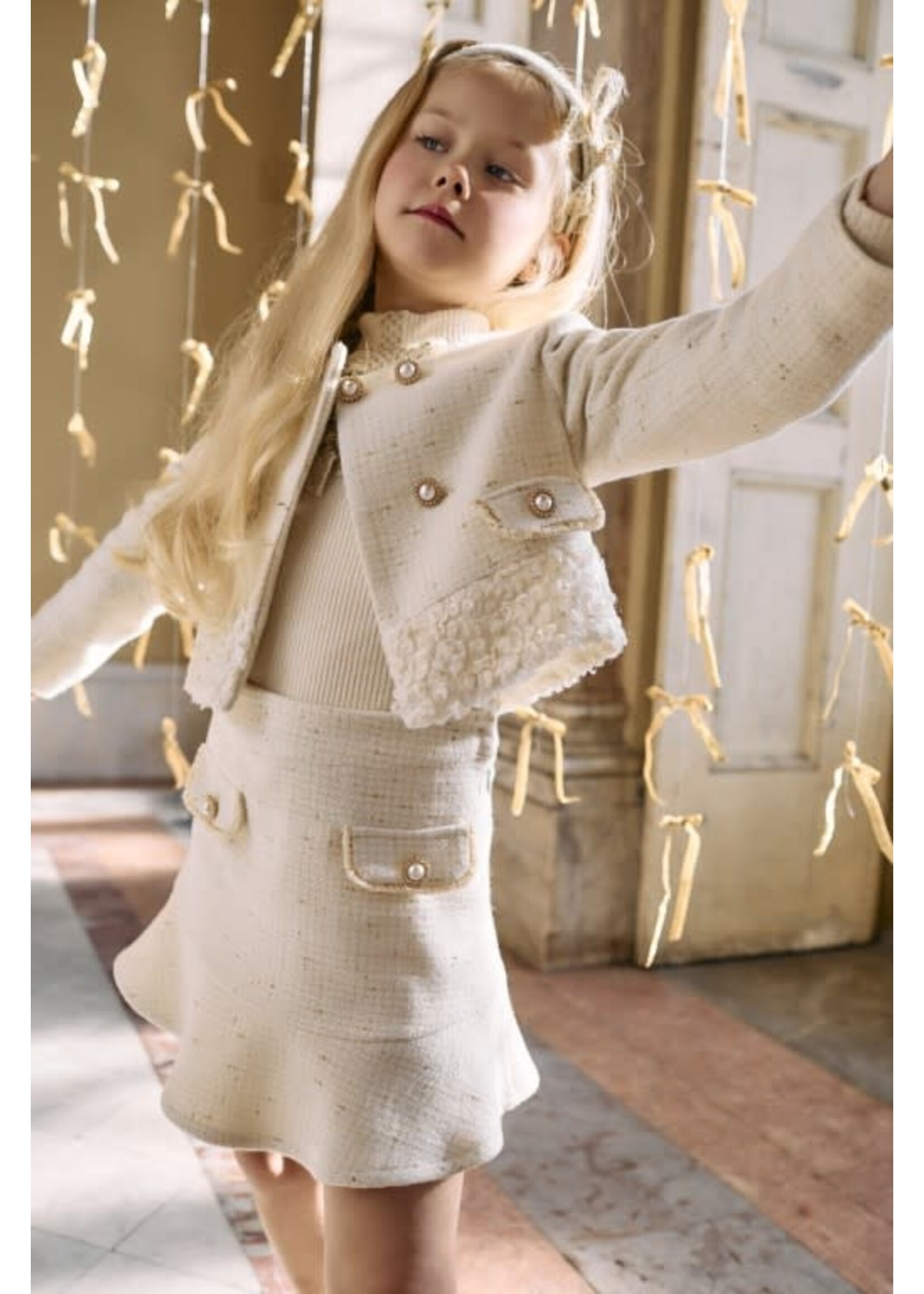 Patachou Patachou 4133563  skirt ECRU/GOLD F25-44