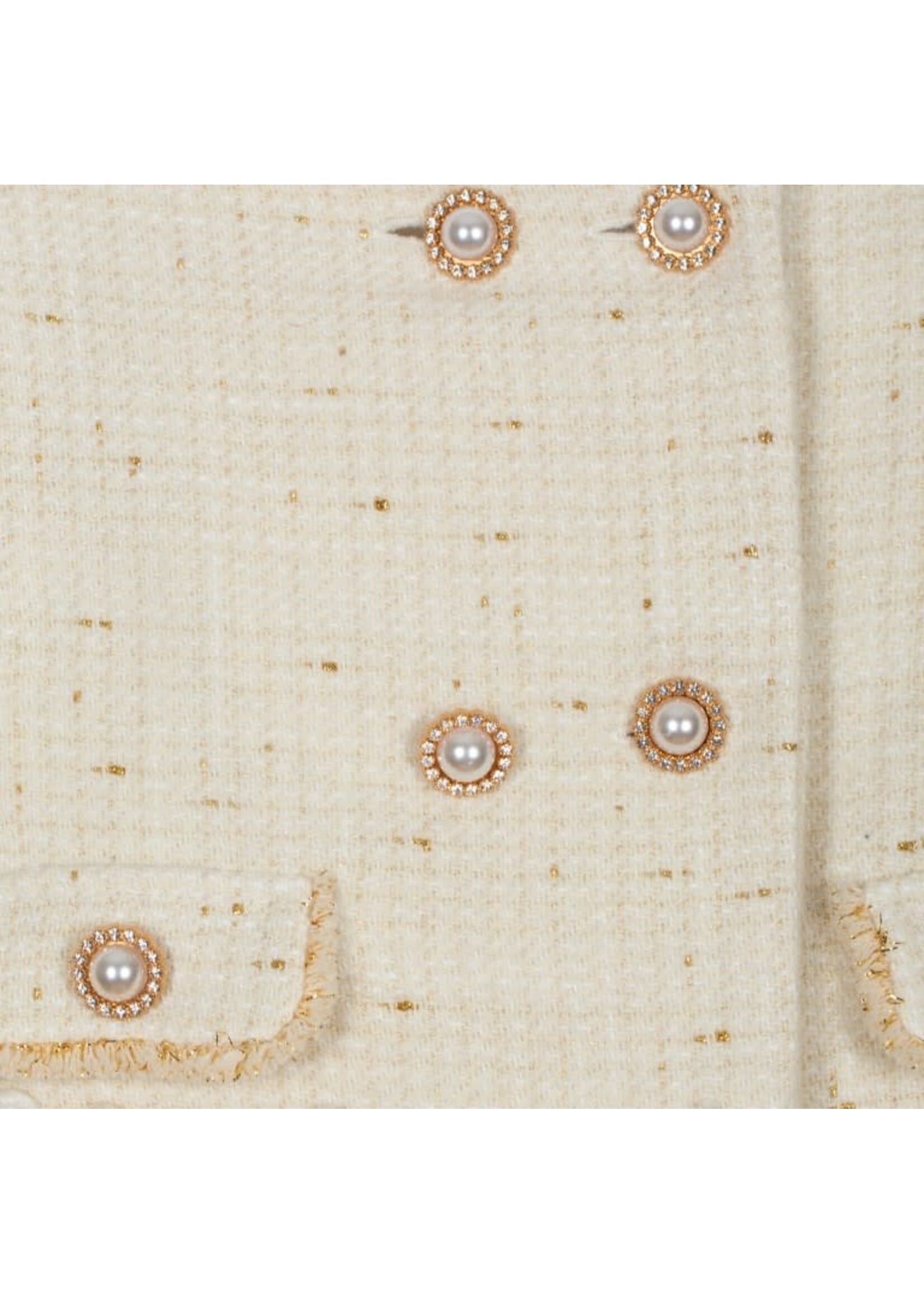 Patachou Patachou  ivoor & gouden tweedjasje