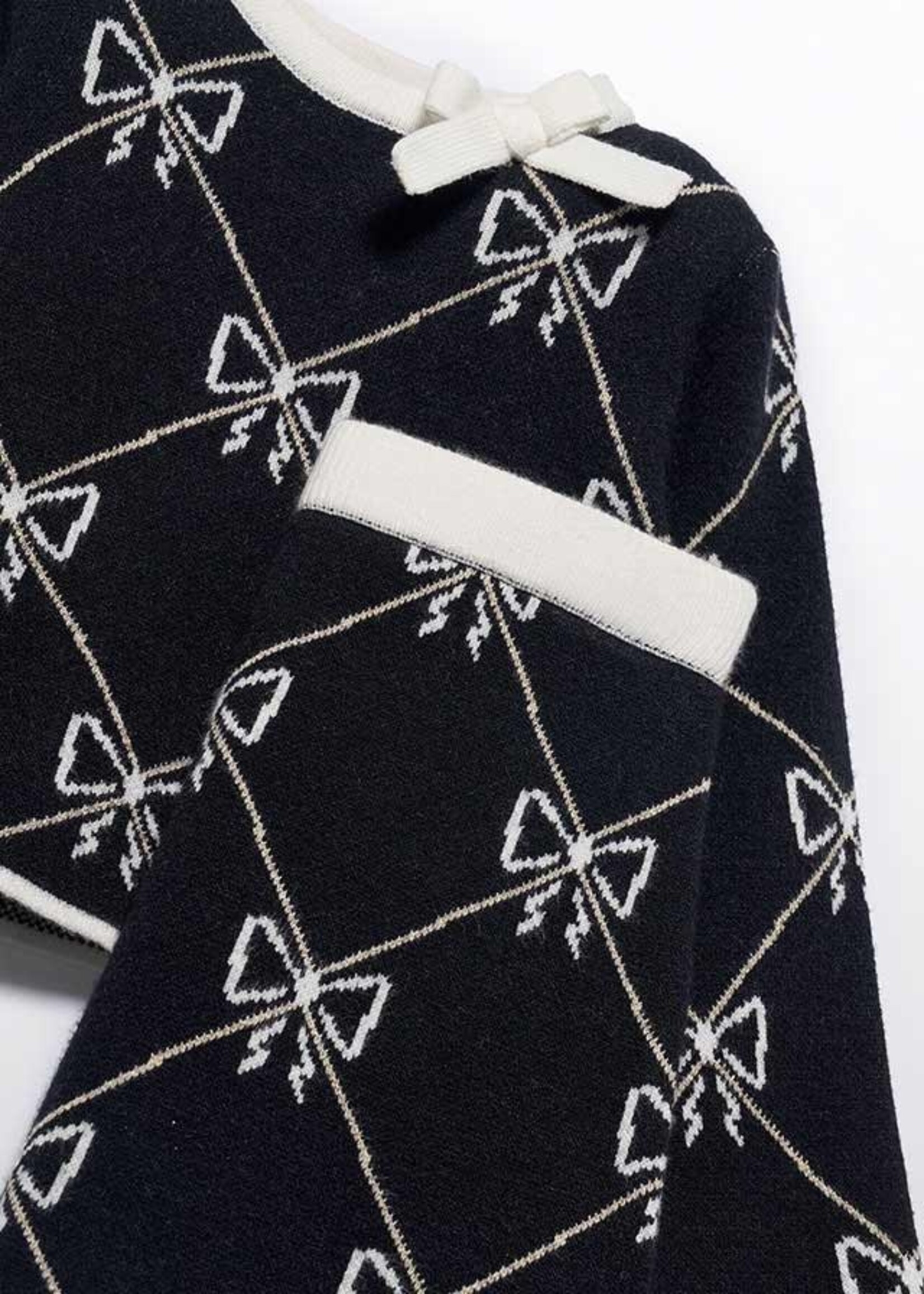 Abel & Lula Abel & Lula Tricot skirt set Black - 25 05538