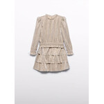 Abel & Lula Abel & Lula Pleated knit skirt set Oat - 25 05541