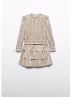 Abel & Lula Abel & Lula Pleated knit skirt set Oat - 25 05541