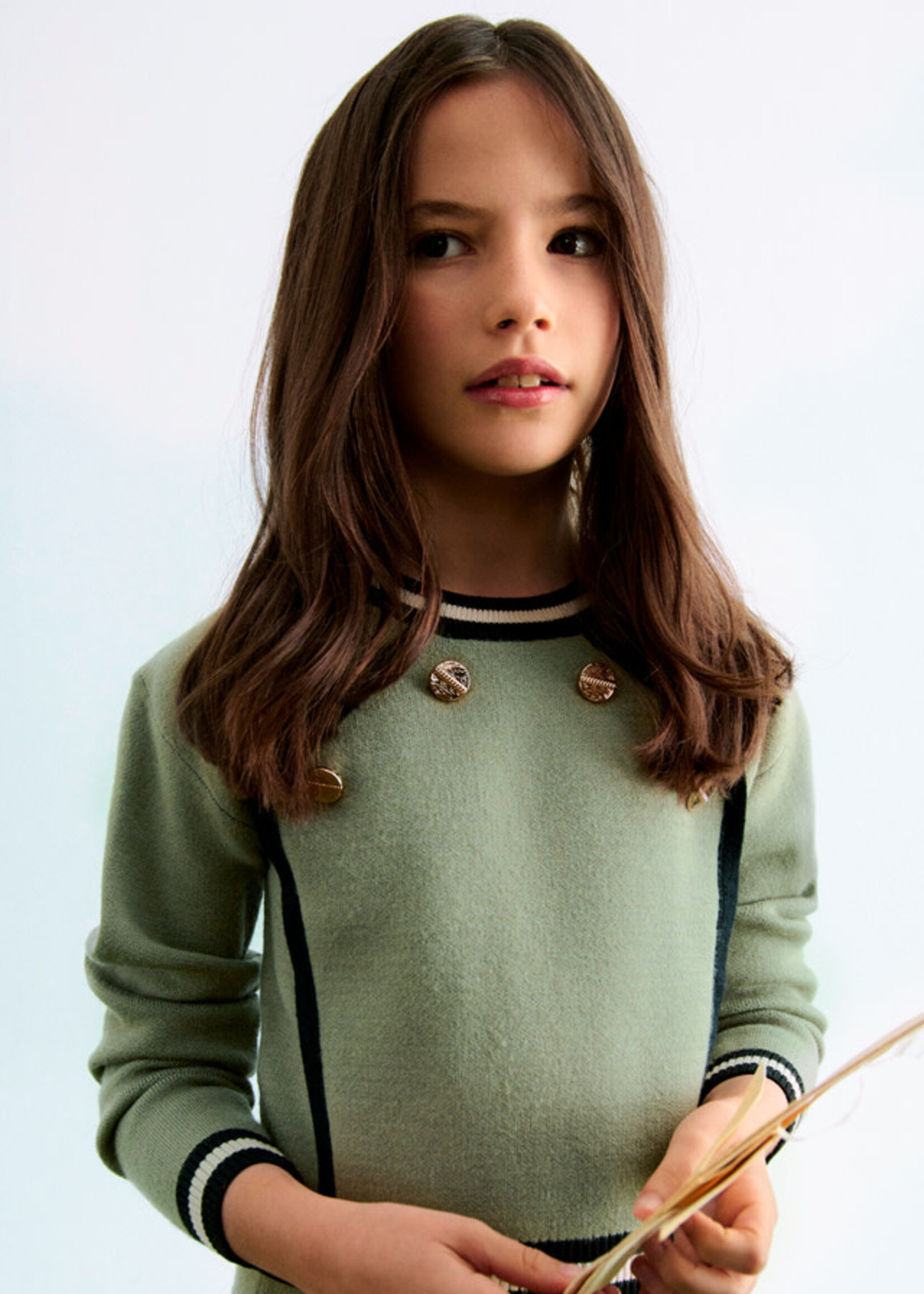 Abel & Lula Abel & Lula Tricot skirt Bayleaf - 25 05544