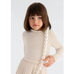 Abel & Lula Abel & Lula knitting turtleneck Almond - 25 05835