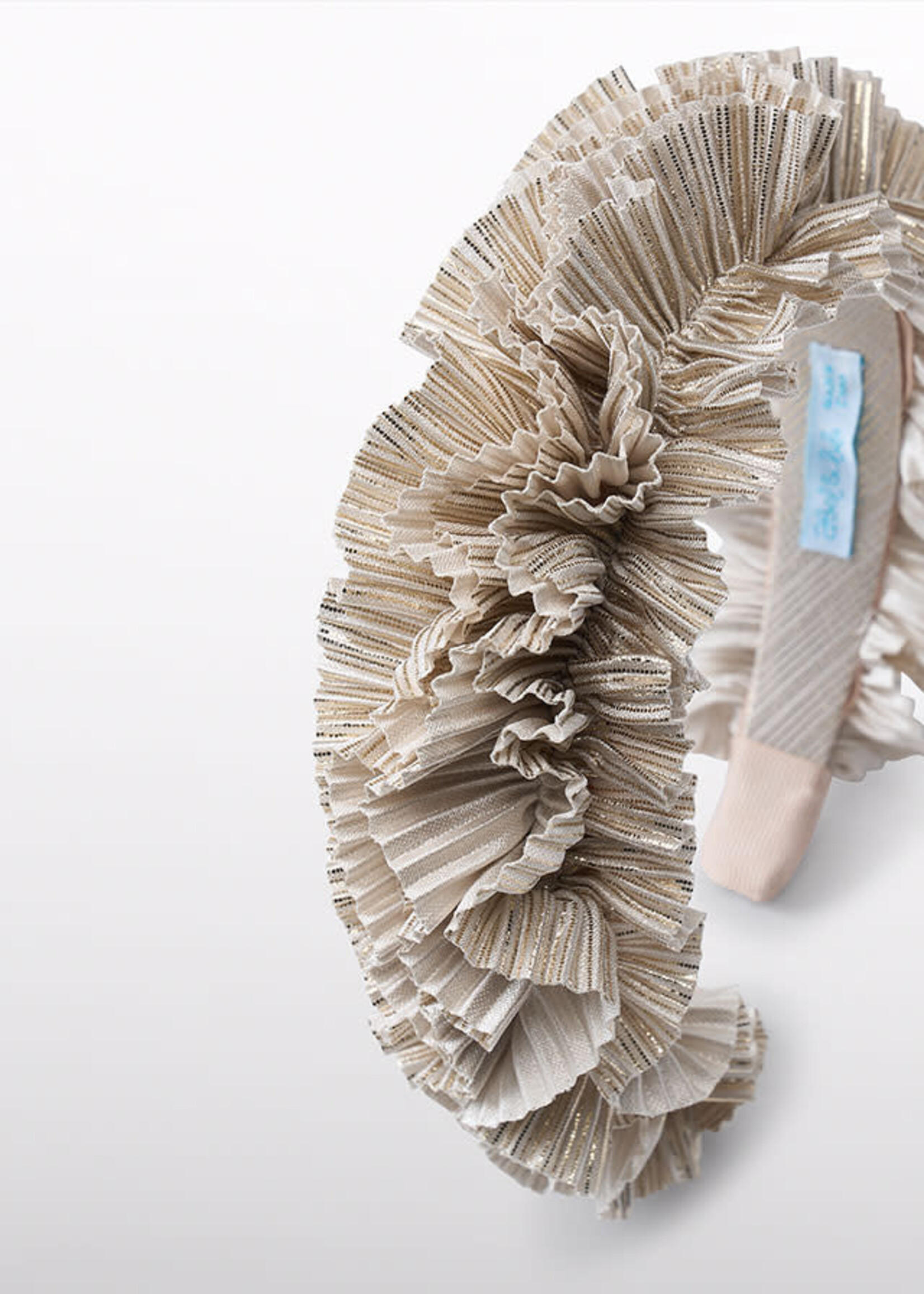 Abel & Lula Abel & Lula Pleated knit headband Oat - 25 05974