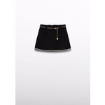Abel & Lula Abel & Lula Lamb wool skirt with belt Black - 25 05517