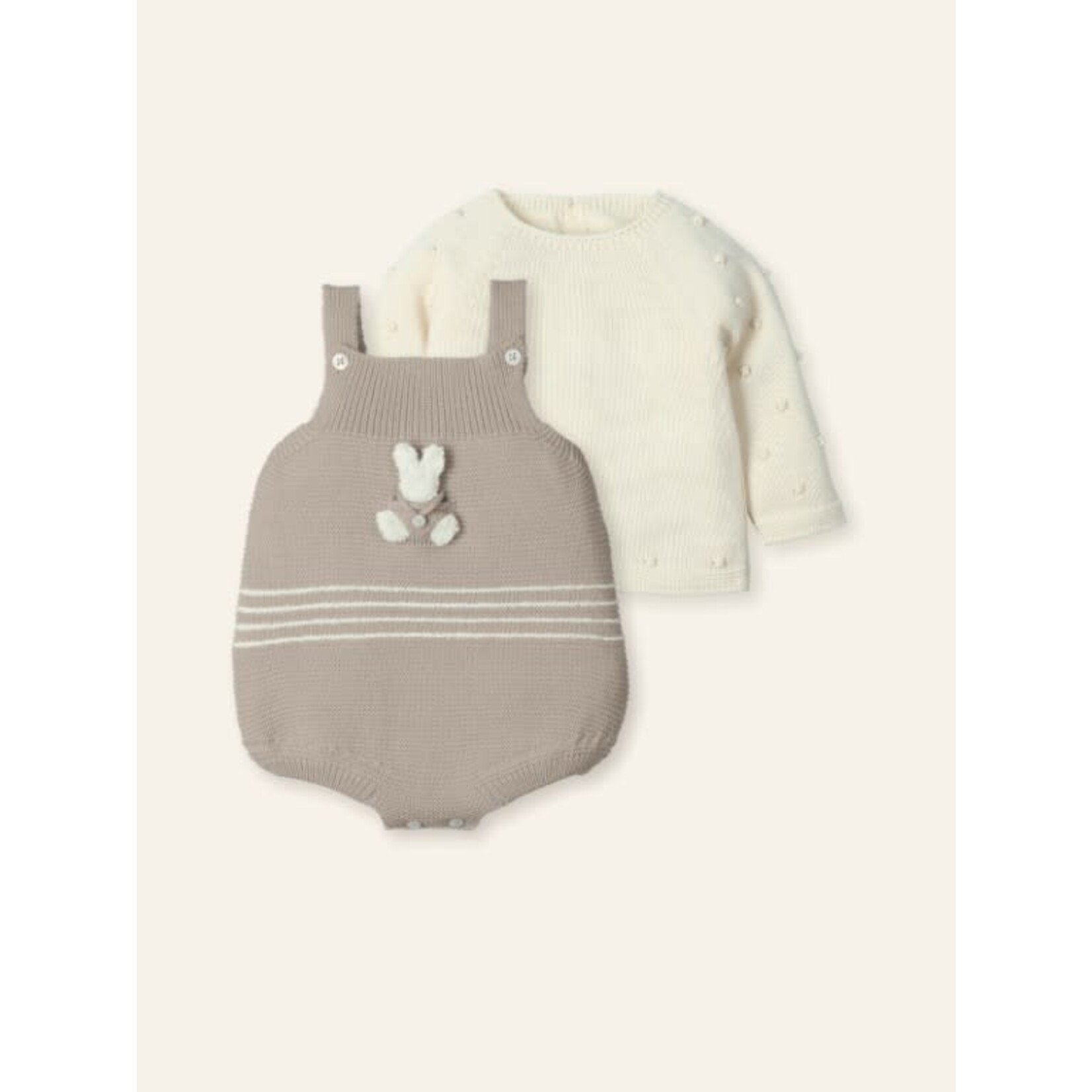 Mac Ilusion Mac Ilusion Peto + jersey punto bullones conejito  "RABBIT MOONLIGHT Nuez B