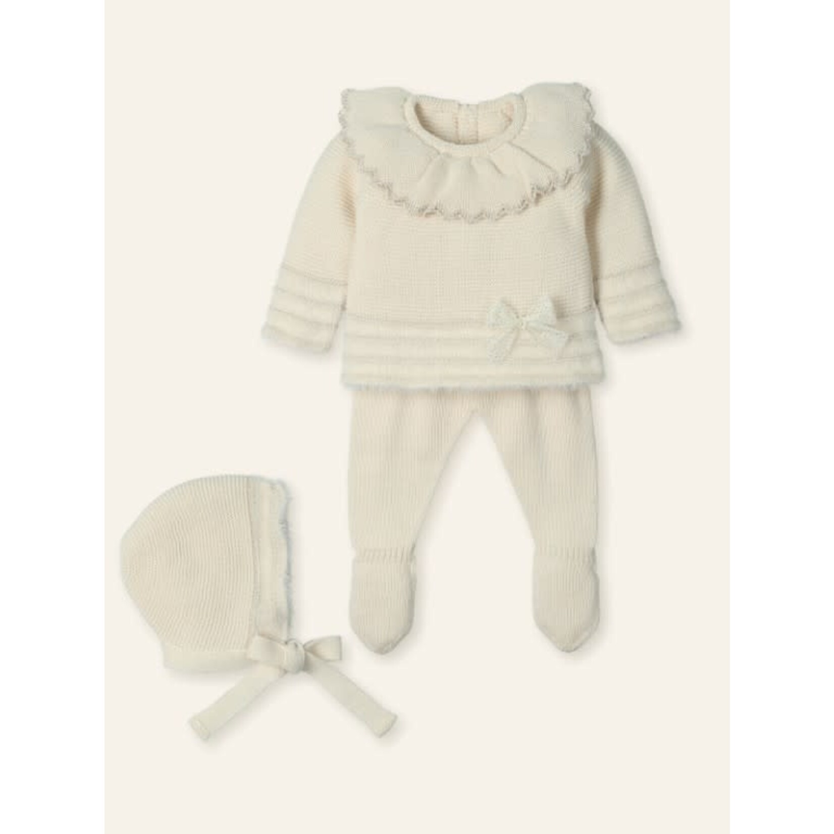 Mac Ilusion Mac Ilusion Traje 3P Canesú LUX hilatura especial "FEATHER NATURAL" Natural B