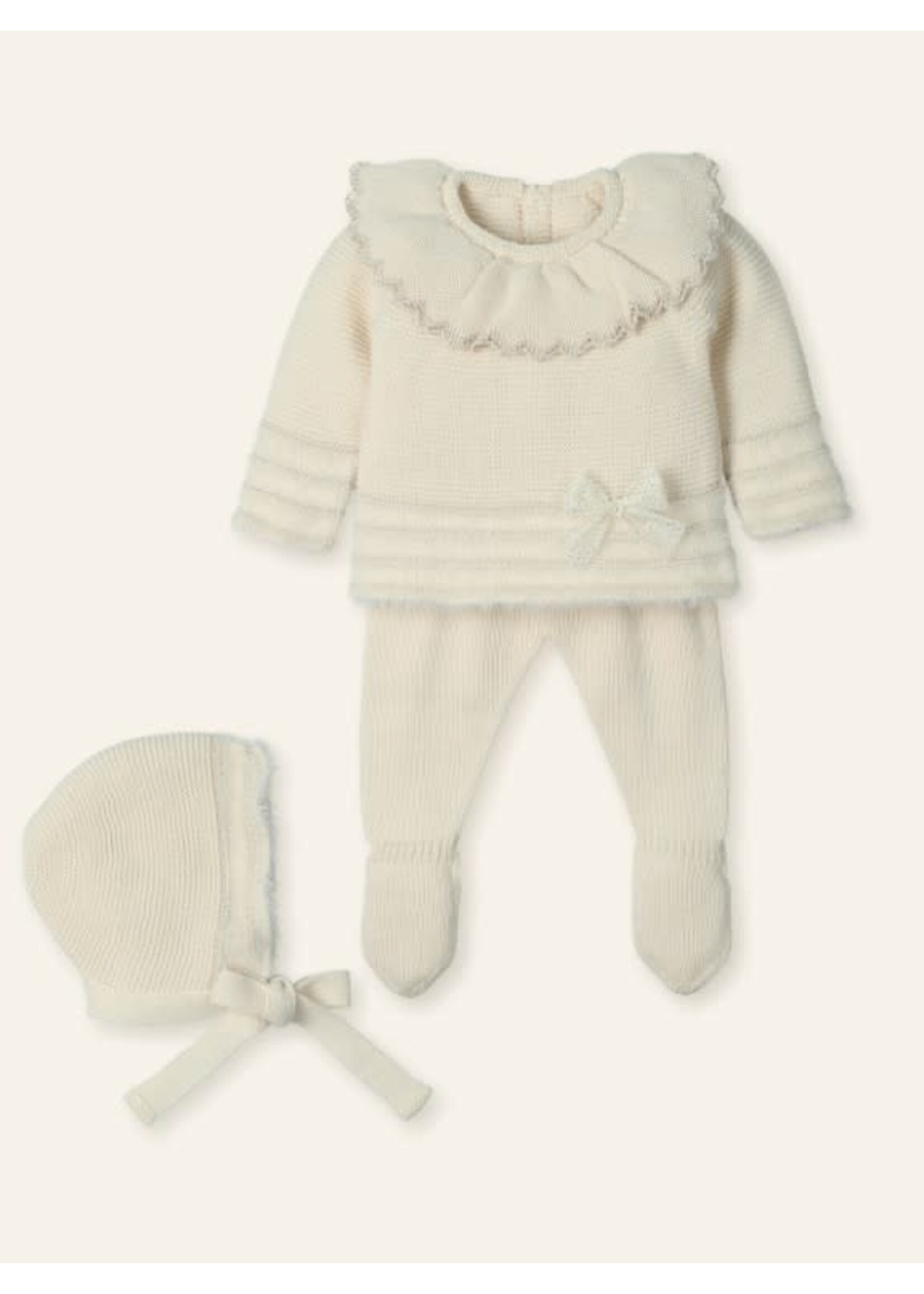 Mac Ilusion Mac Ilusion Traje 3P Canesú LUX hilatura especial "FEATHER NATURAL" Natural B