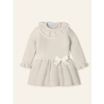 Mac Ilusion Mac Ilusion Vestido Punto con cuello volante "SUEÑO EMPOLVADO" Natural B