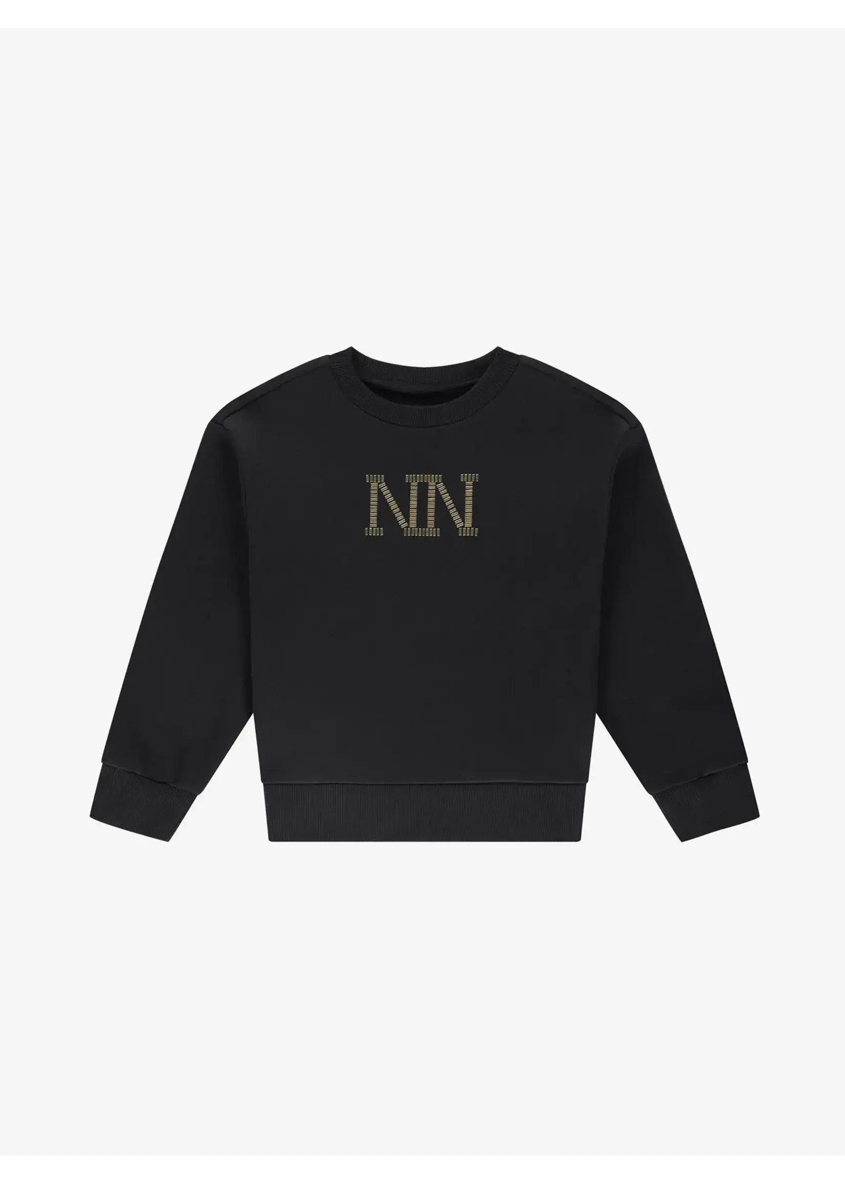Nik&Nik Nik&Nik Stud Sweatshirt Black G 8-719 2505