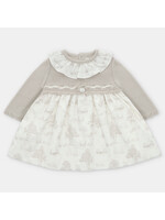 Martin Aranda Martin Aranda VESTIDO PUNTO Y TELA NIÑA NEWPORT Piedra - 047-30285