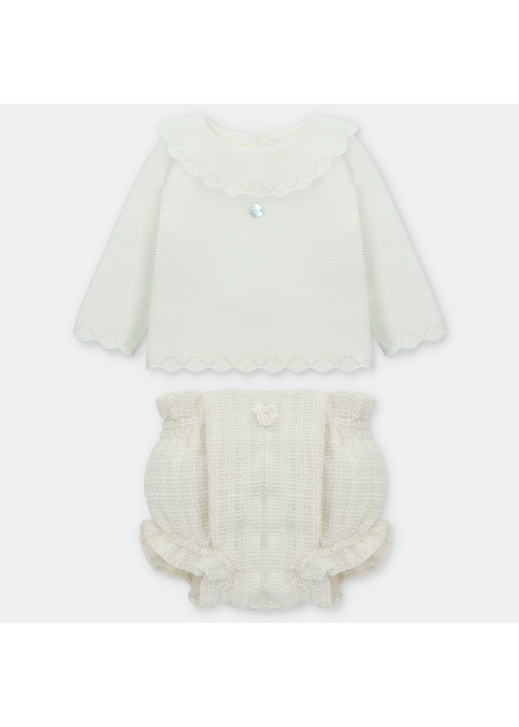 Martin Aranda Martin Aranda CONJ.(JU,BR) PUNTO Y TELA NIÑA DERBY Crudo - 010-30276