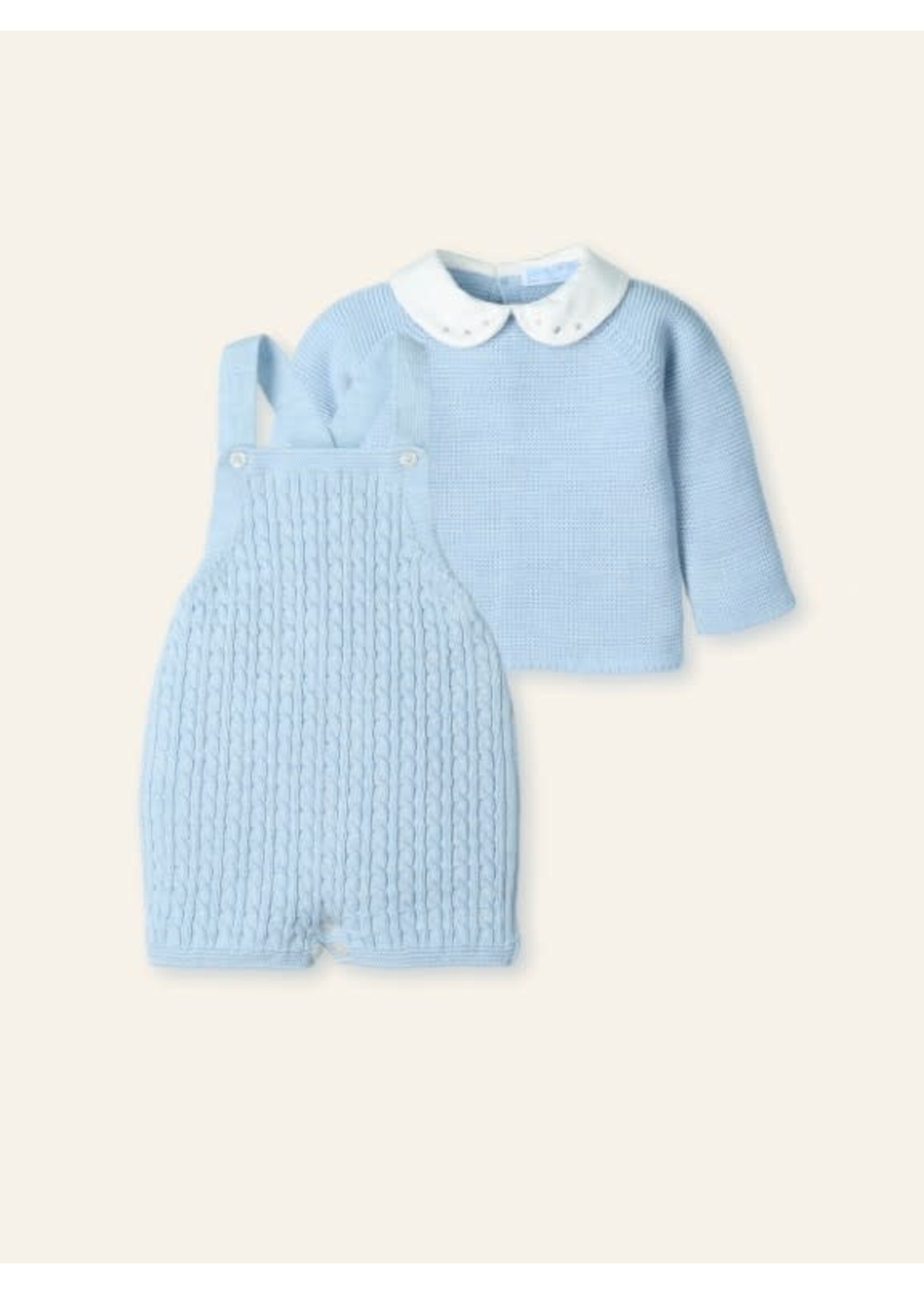 Mac Ilusion Mac Ilusion Peto + Jersey trencitas con cuello bordado "CLOUD BRAIDE" Nube B