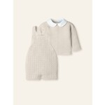 Mac Ilusion Mac Ilusion Peto + Jersey trencitas con cuello bordado "CLOUD BRAIDE" Natural B