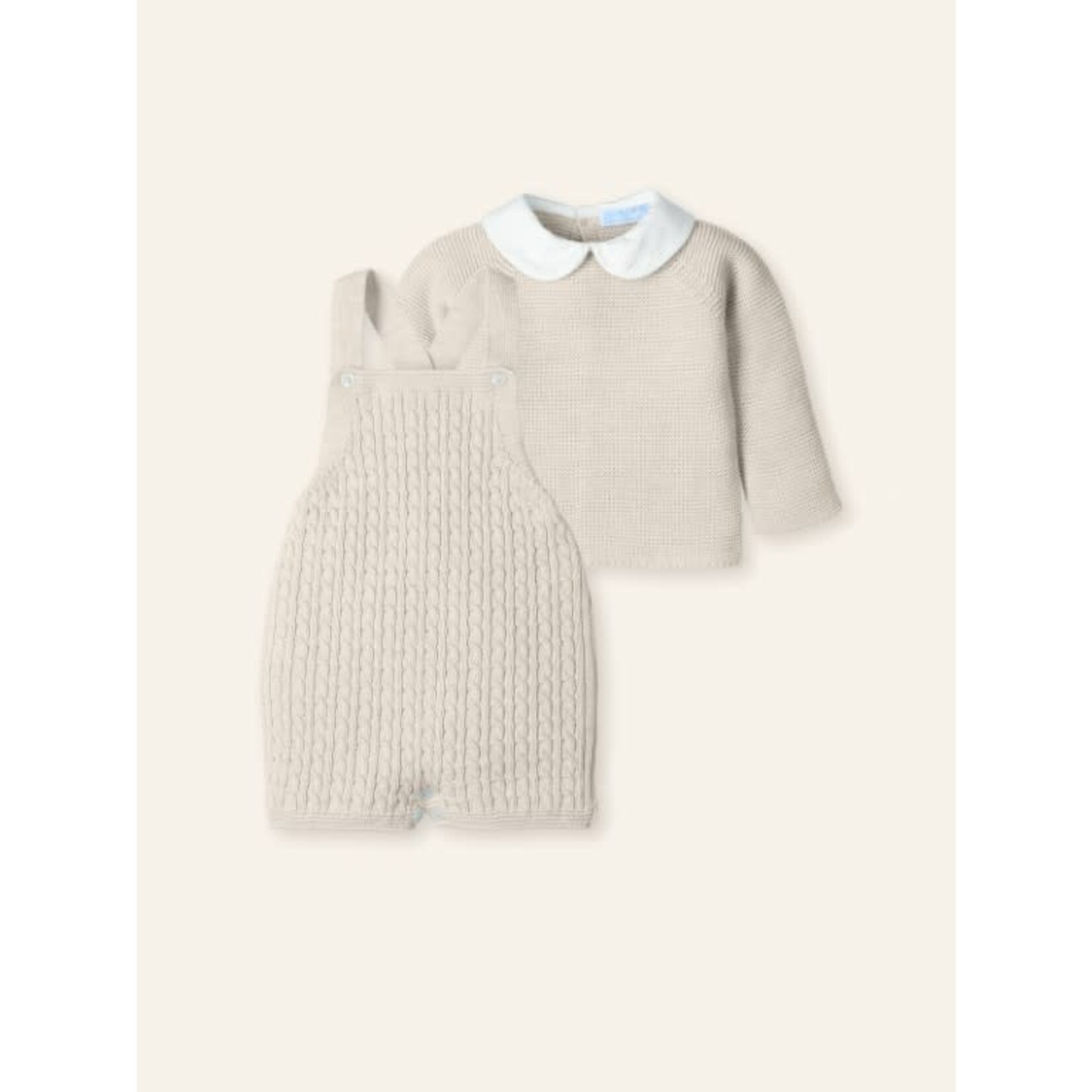 Mac Ilusion Mac Ilusion Peto + Jersey trencitas con cuello bordado "CLOUD BRAIDE" Natural B