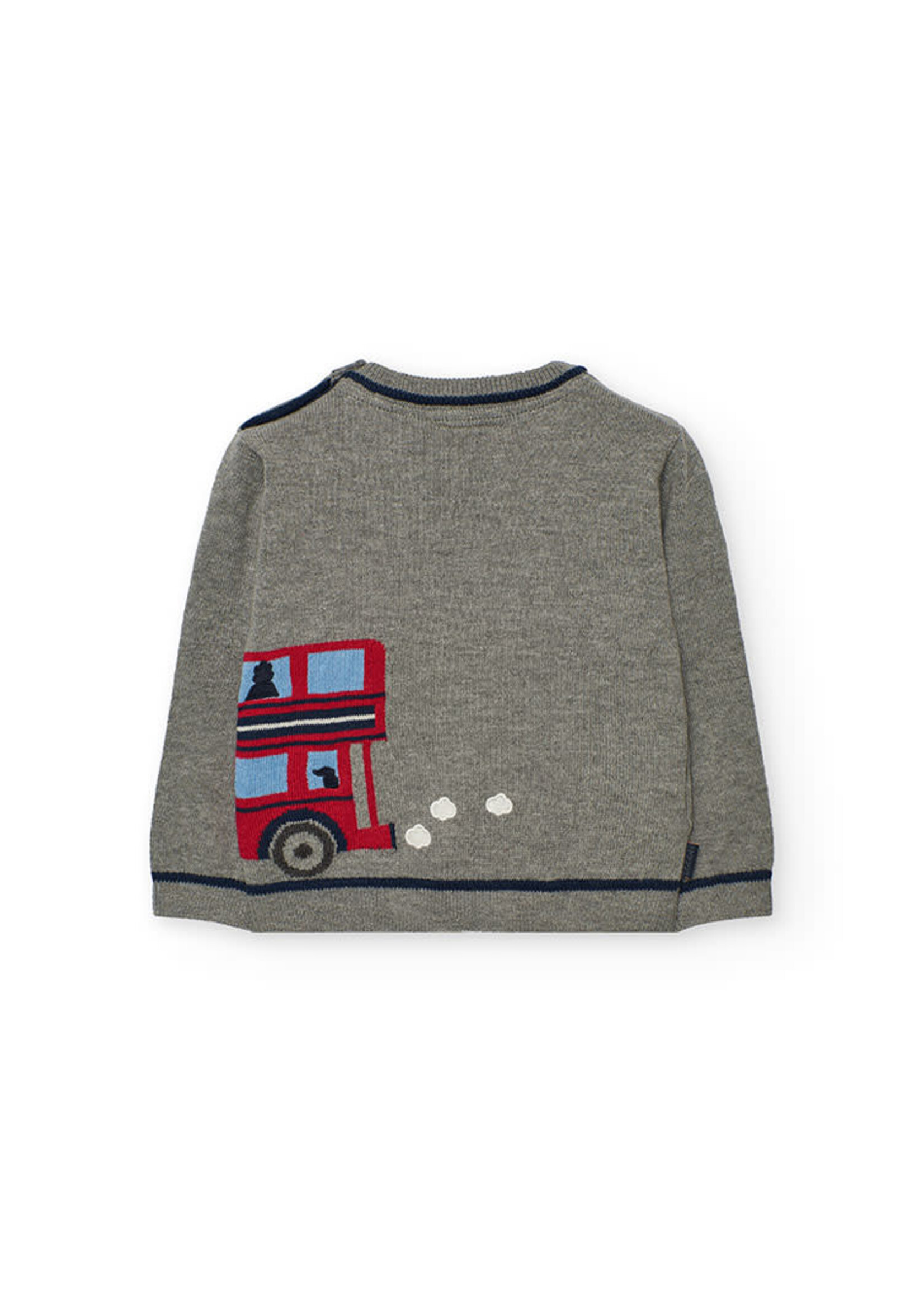 Boboli Boboli Knitwear pullover for baby boy -BCI grey 712213B