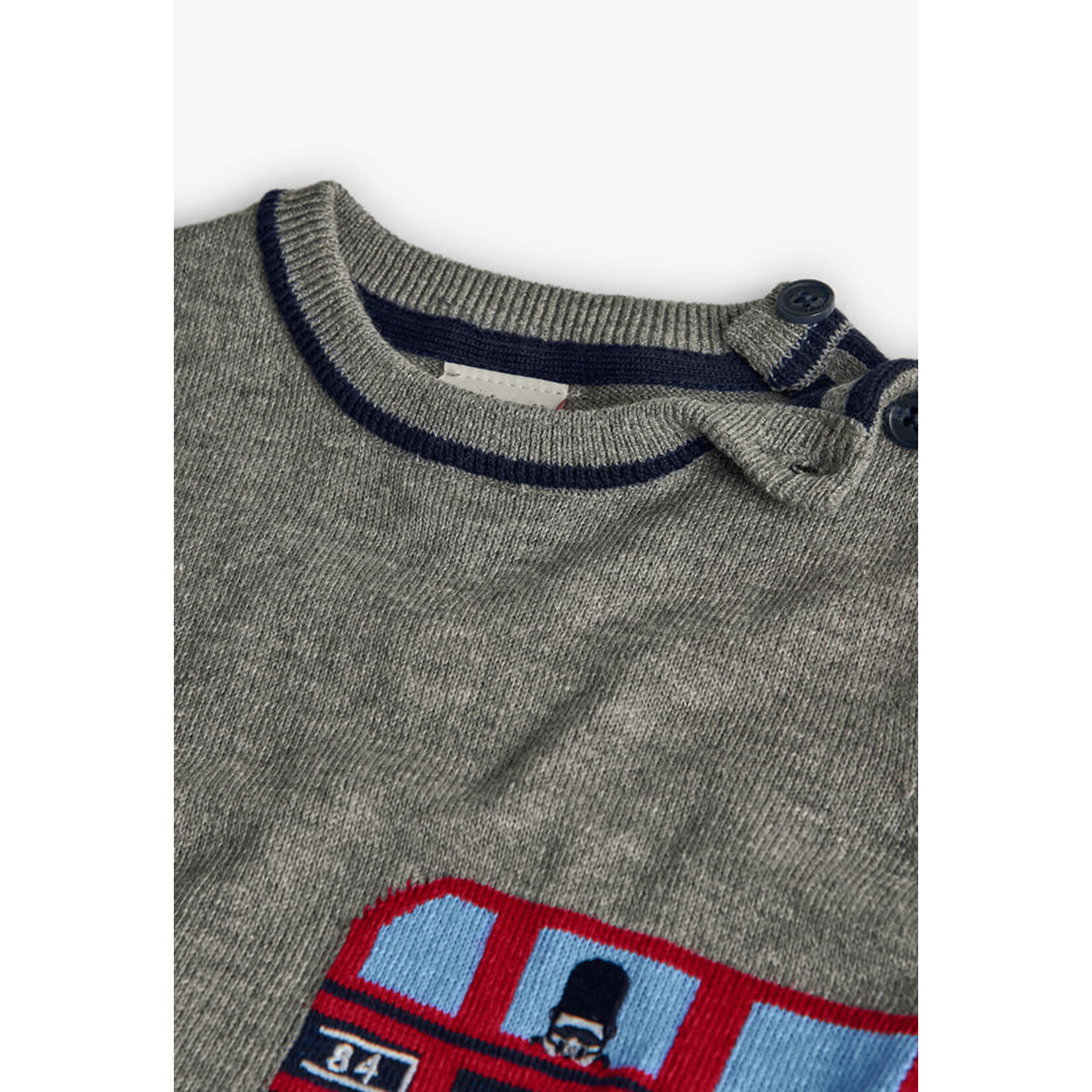 Boboli Boboli Knitwear pullover for baby boy -BCI grey 712213B
