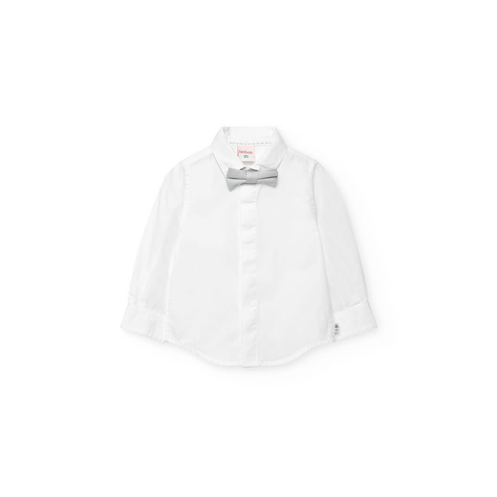 Boboli Boboli Poplin shirt for baby -BCI white 712022B