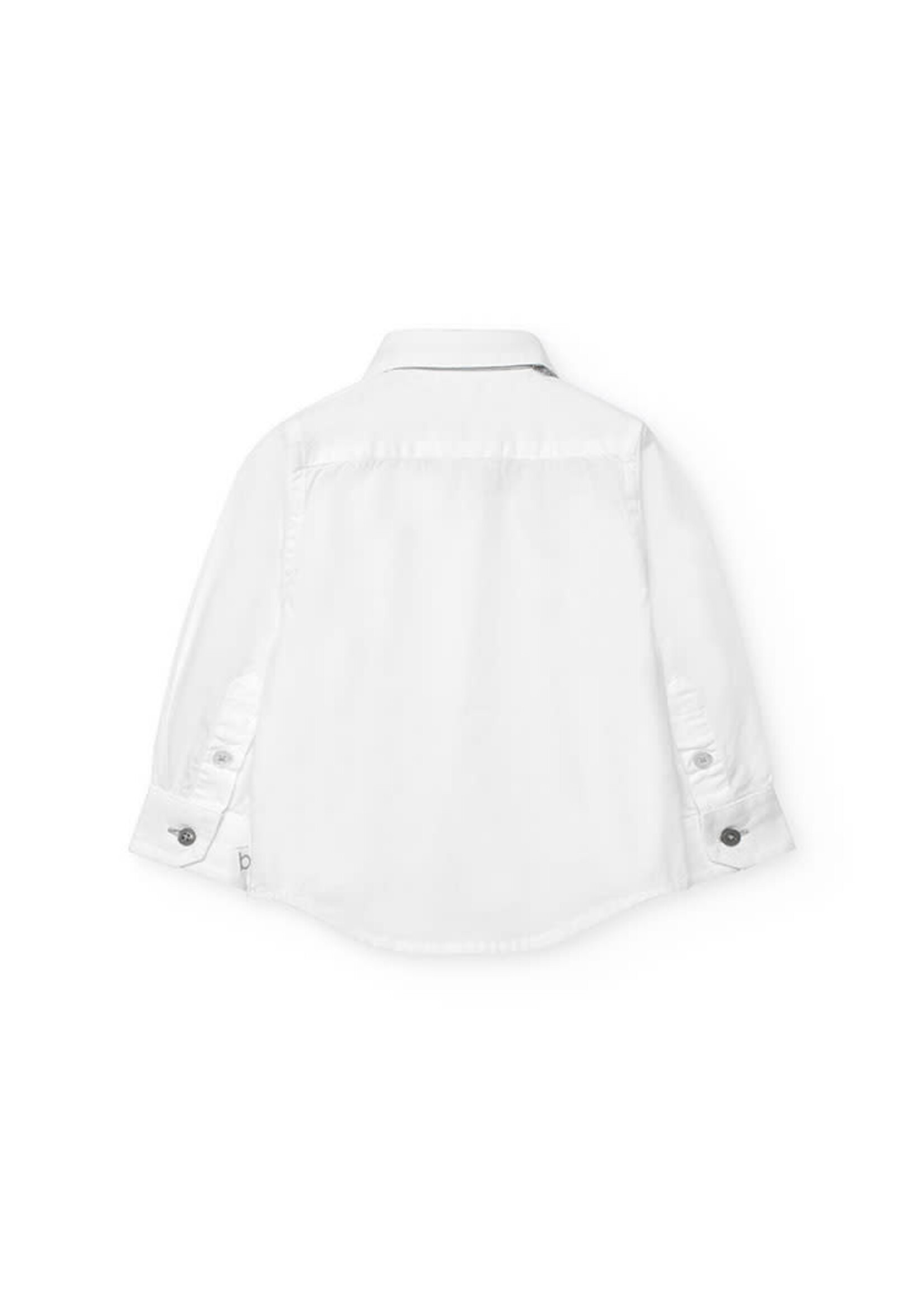 Boboli Boboli Poplin shirt for baby -BCI white 712022B