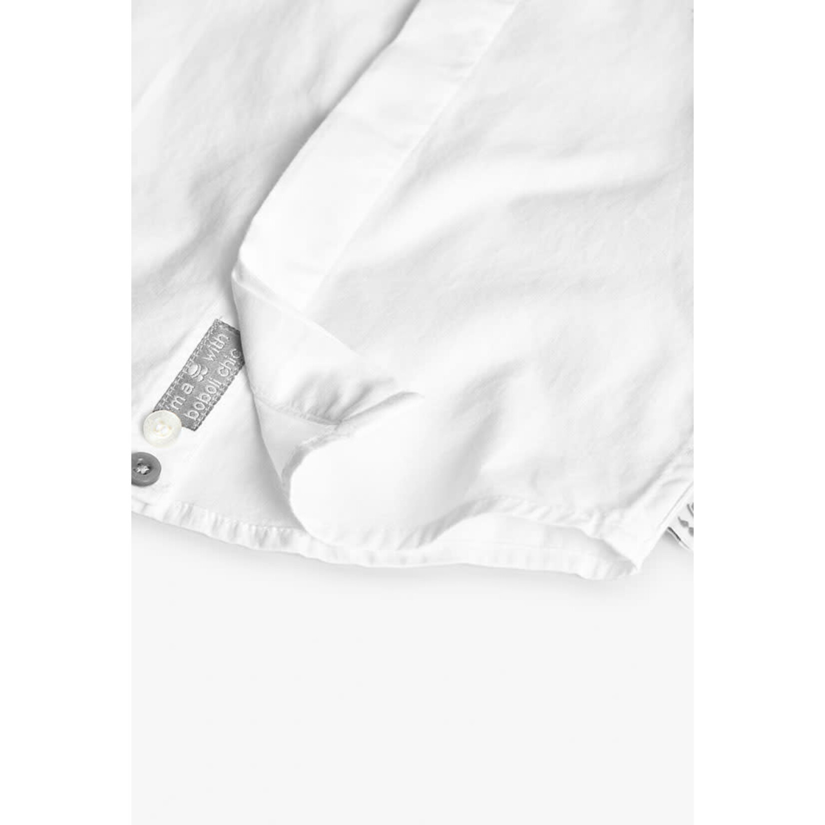 Boboli Boboli Poplin shirt for baby -BCI white 712022B