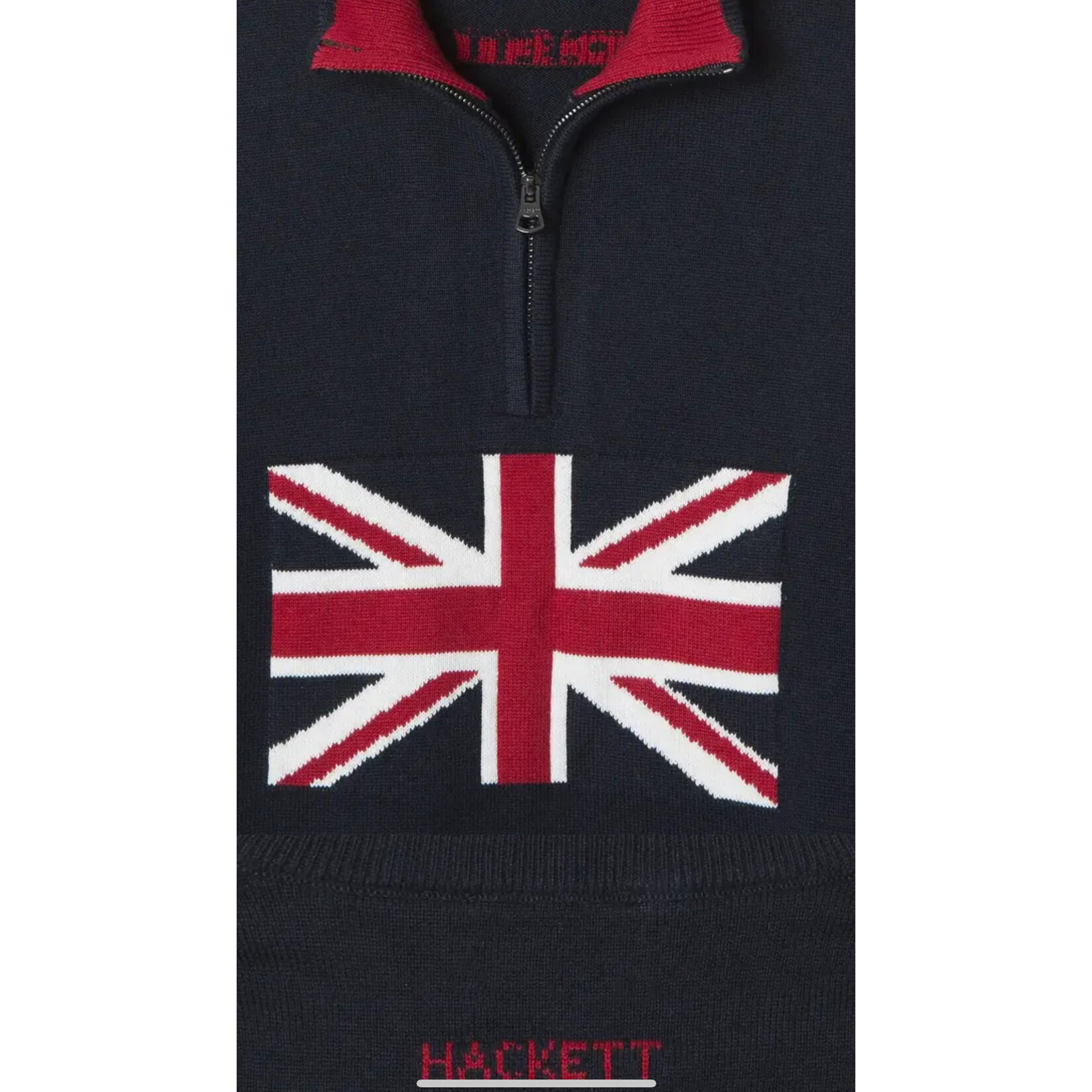 Hackett Hackett UNION JACK HZIP 582MIDNIGHT BLUE - HK7000005582