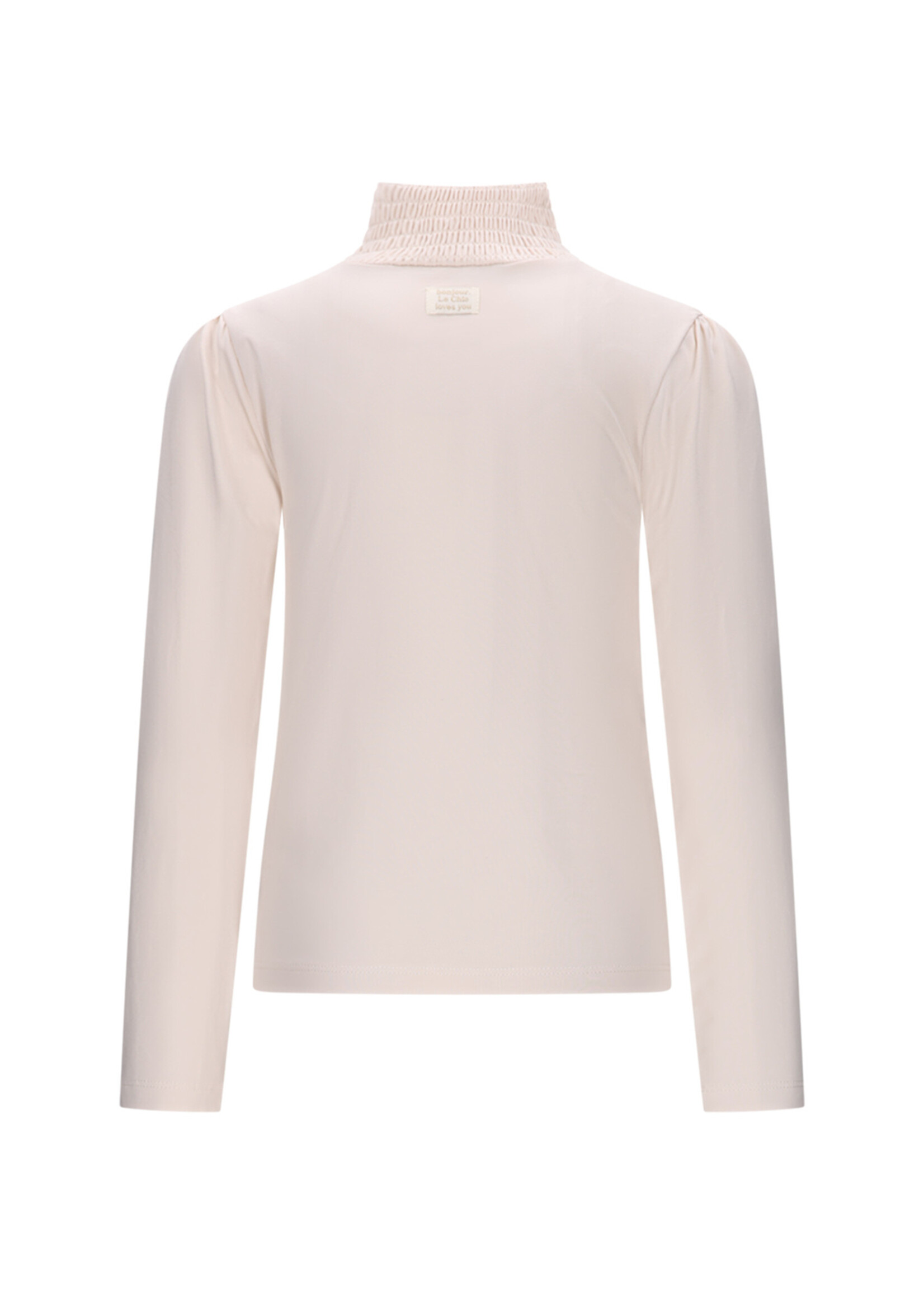 Le Chic Le Chic NOUCHKA smocked collar T-shirt C508-5420 Warm Winter White