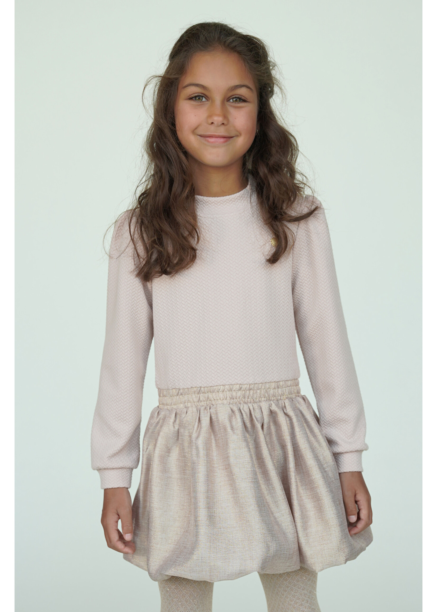 Le Chic Le Chic SALLOON knit and glitter dress C508-5805 Café au Lait