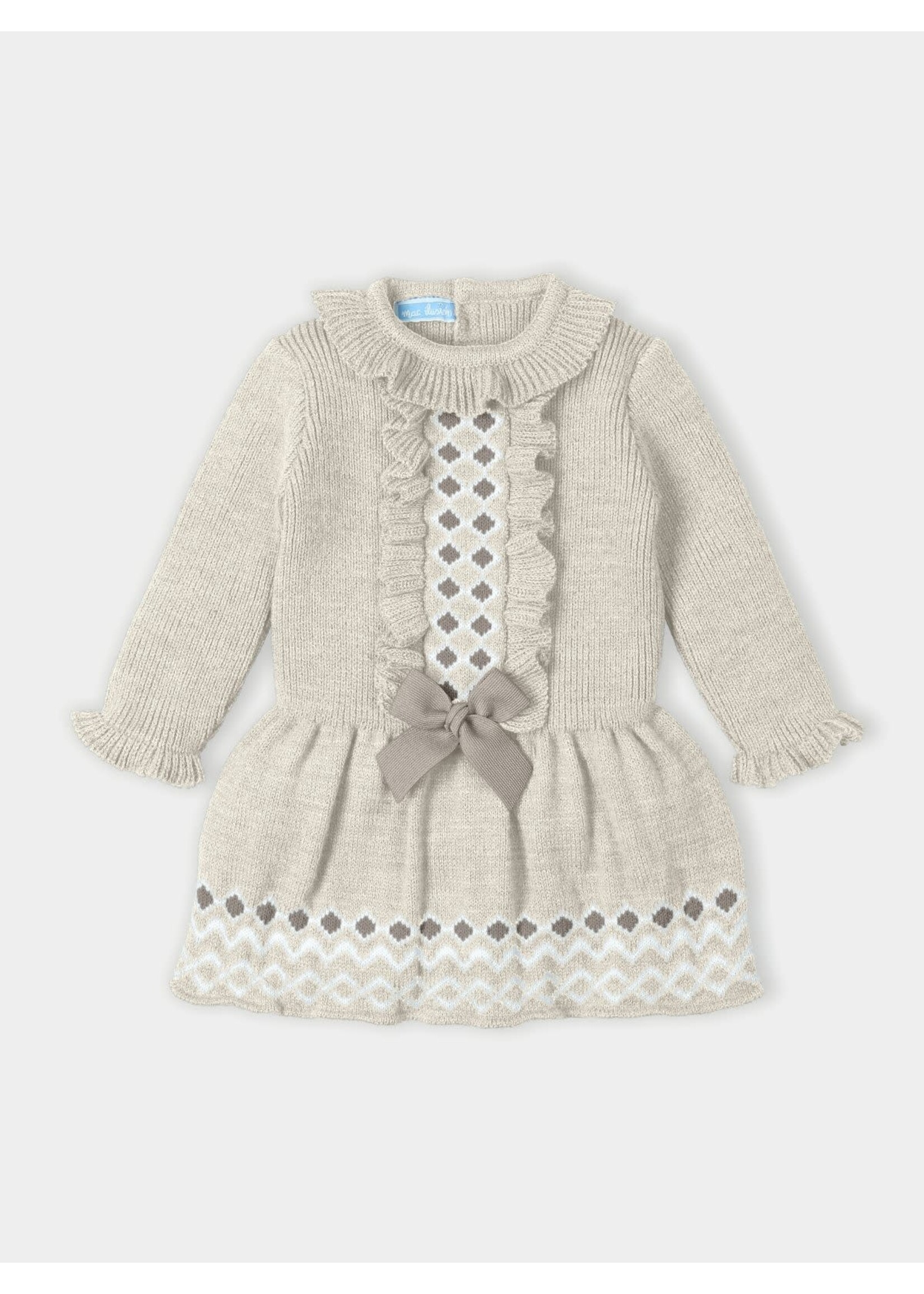 Mac Ilusion Mac Ilusion Vestido Punto jacquard "EXPRESION" Natural