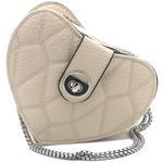 Tasje beige in hart vorm