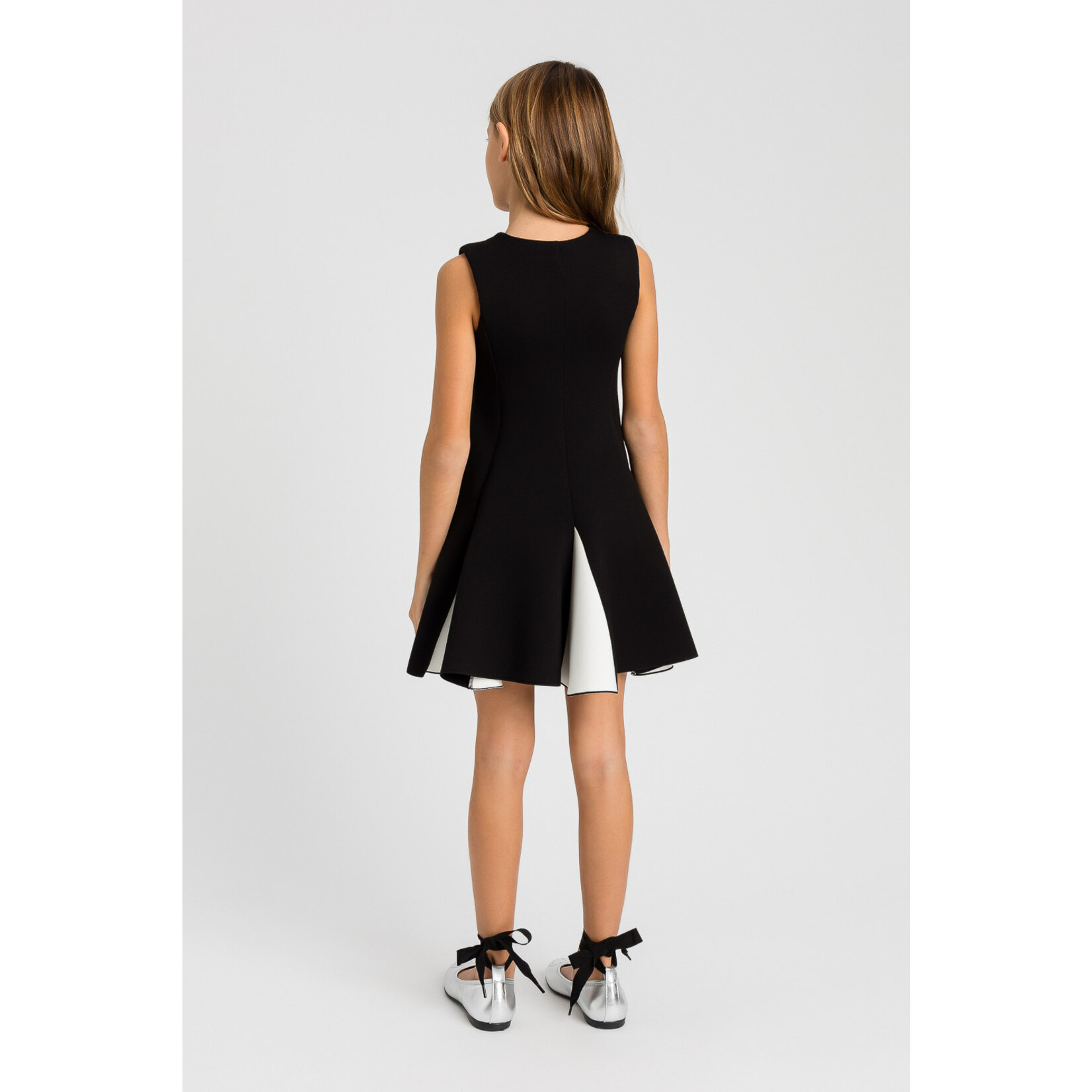 Twinset Twinset ABITO IN SCUBA BLOCK COLOR BIC.NERO/OFF WHITE - 242GJ2011