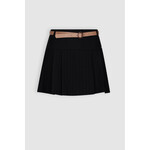 Nobell Nobell Nimmy Pinstripe Skirt with belt Q509-3703 Navy Blazer