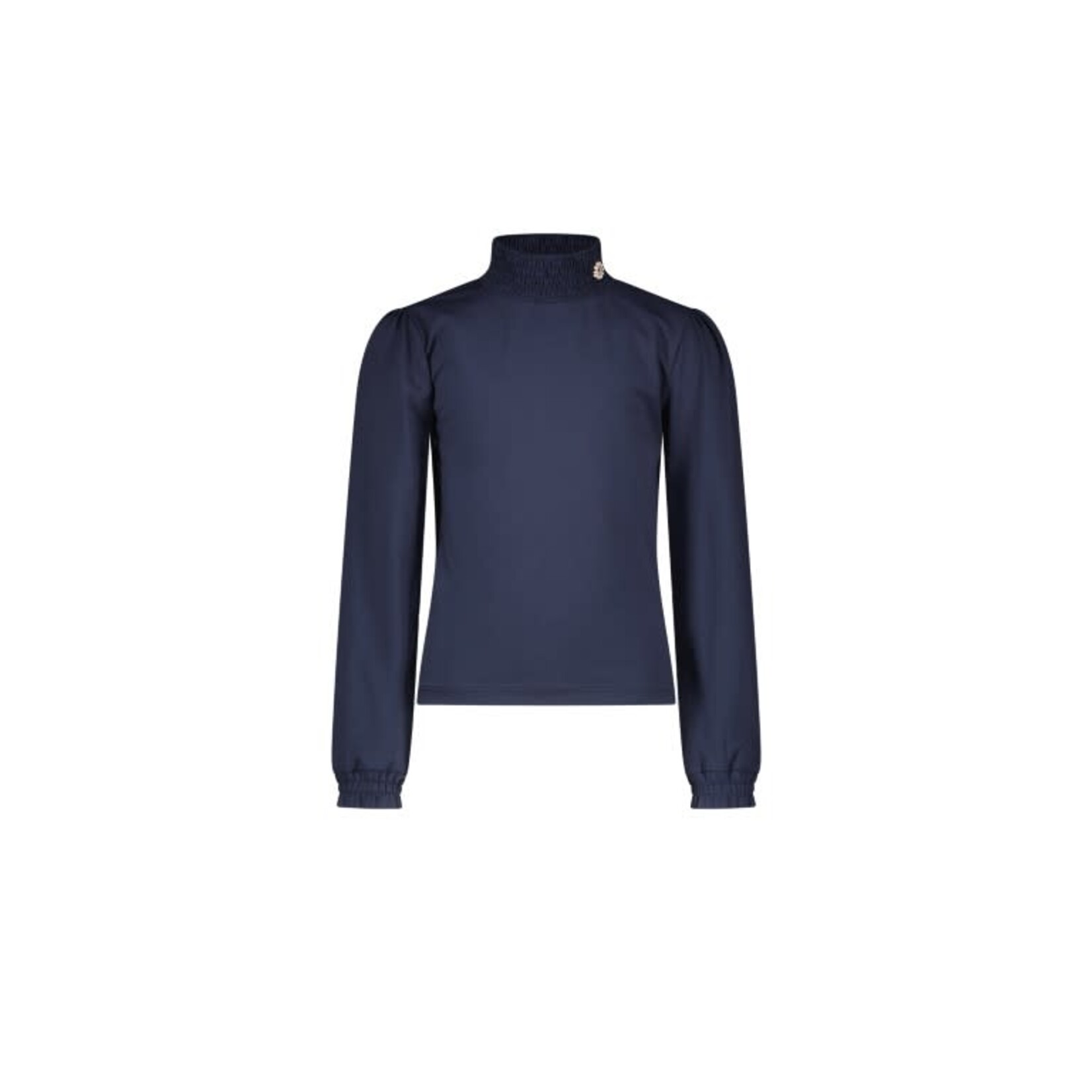 Le Chic Le Chic NOUCHKA smocked collar T-shirt C408-5420 Blue Navy