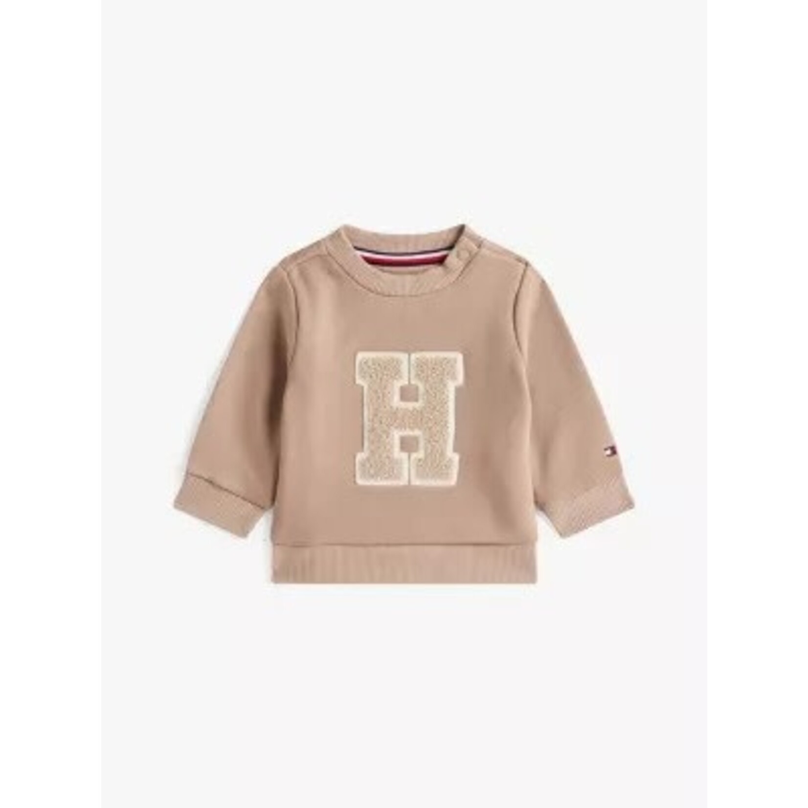 Tommy Hilfiger Tommy Hilfiger TOWELLING FLEECE SWE, GUQ KN0KN02071GUQ Malted Milk