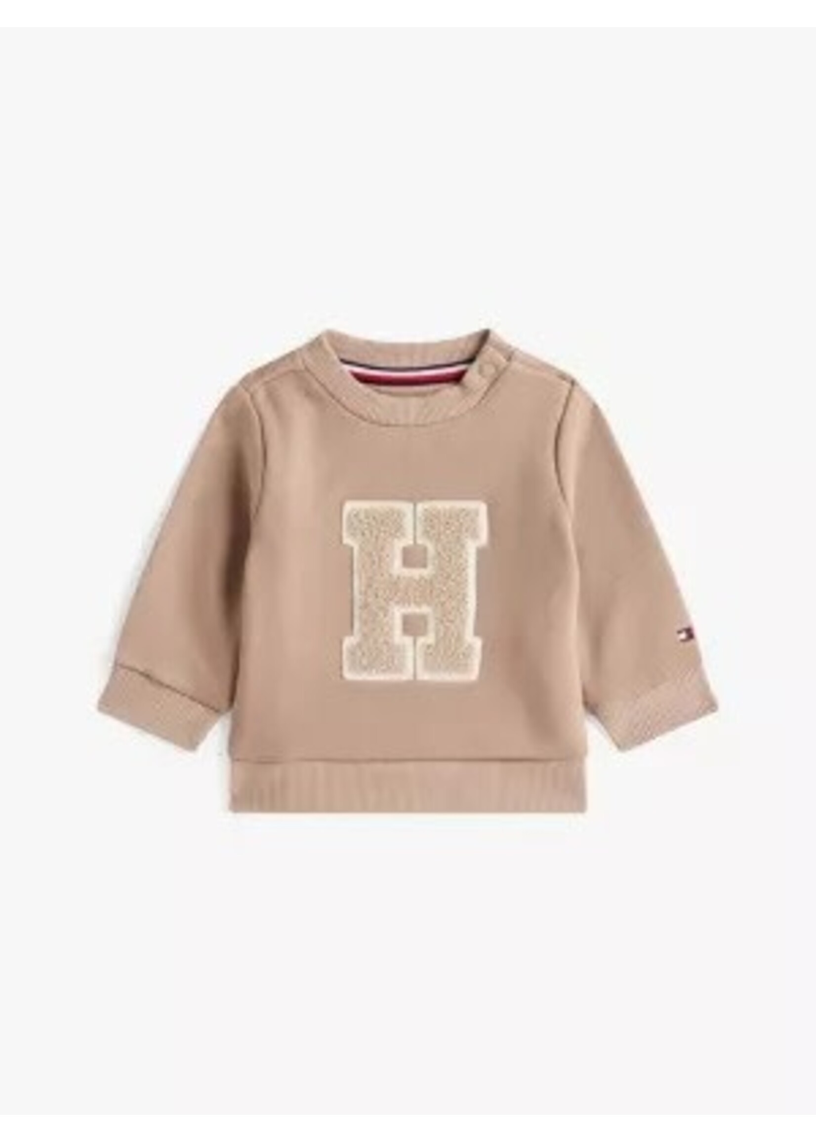 Tommy Hilfiger Tommy Hilfiger TOWELLING FLEECE SWE, GUQ KN0KN02071GUQ Malted Milk