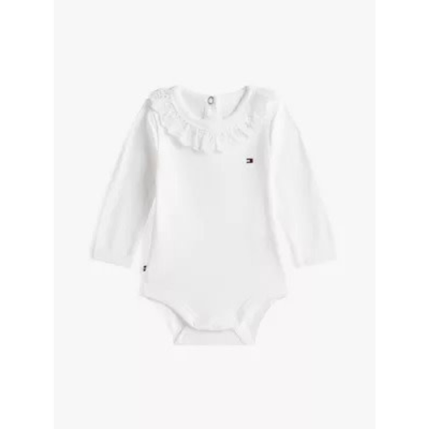 Tommy Hilfiger Tommy Hilfiger BRODERIE COLLAR BODY, YBR KN0KN02096YBR White