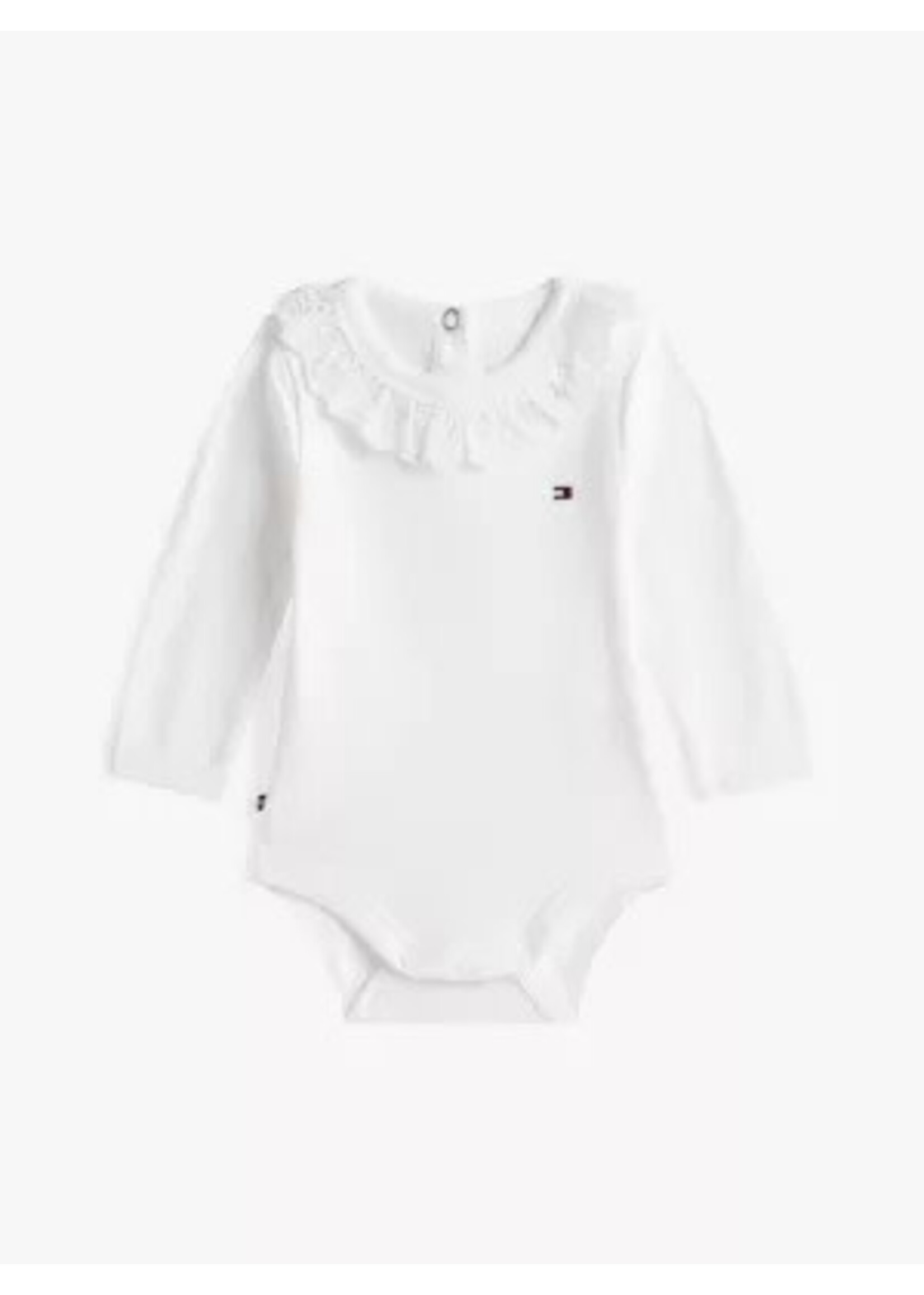 Tommy Hilfiger Tommy Hilfiger BRODERIE COLLAR BODY, YBR KN0KN02096YBR White