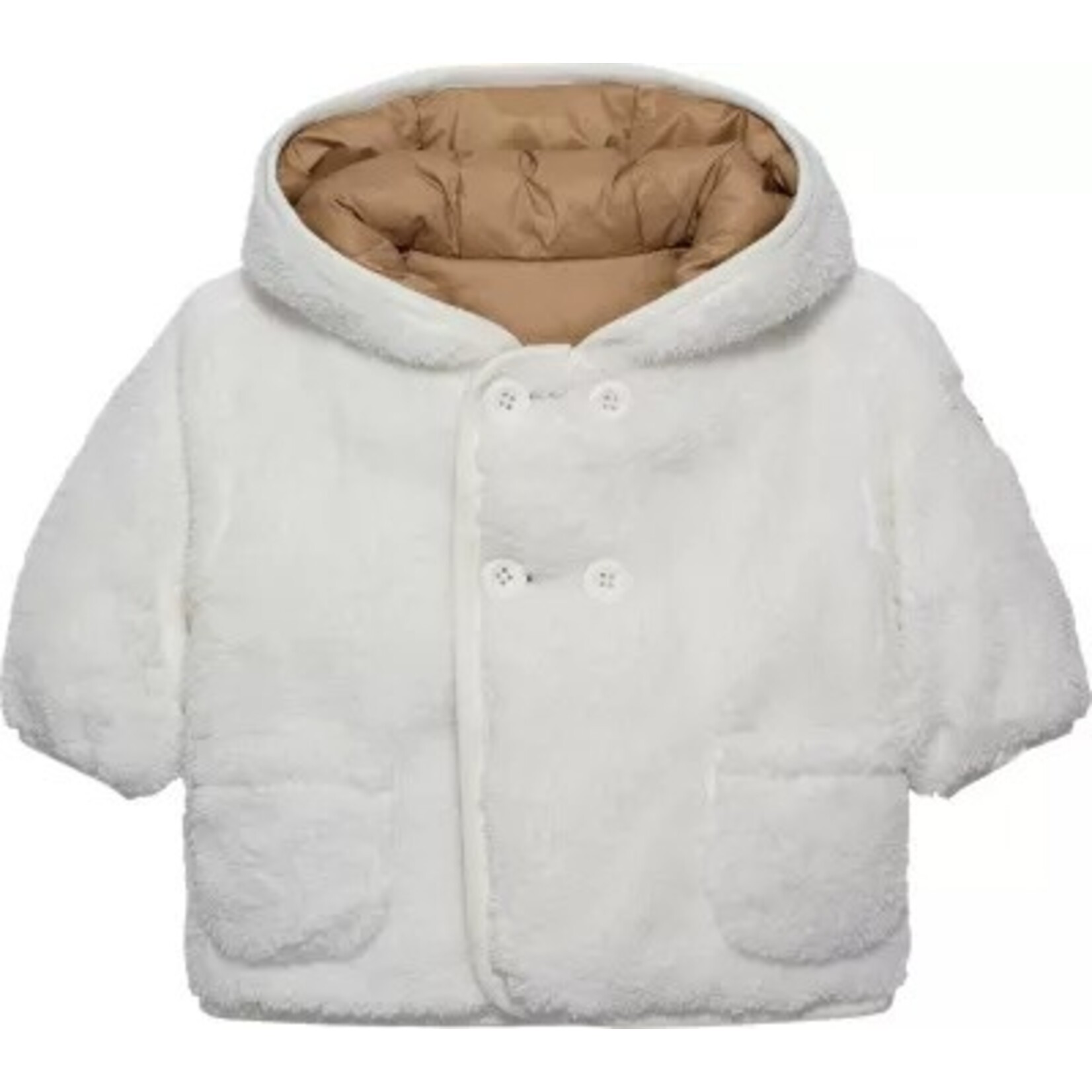 Tommy Hilfiger Tommy Hilfiger REVERSIBLE TEDDY JAC, GUQ KN0KN02064GUQ Malted Milk