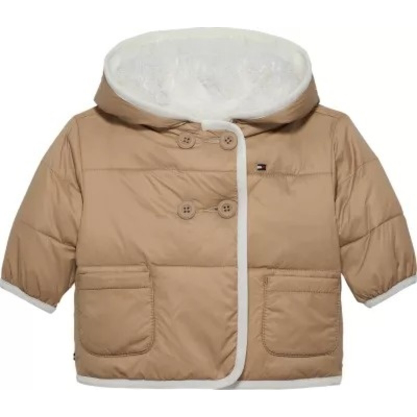 Tommy Hilfiger Tommy Hilfiger REVERSIBLE TEDDY JAC, GUQ KN0KN02064GUQ Malted Milk