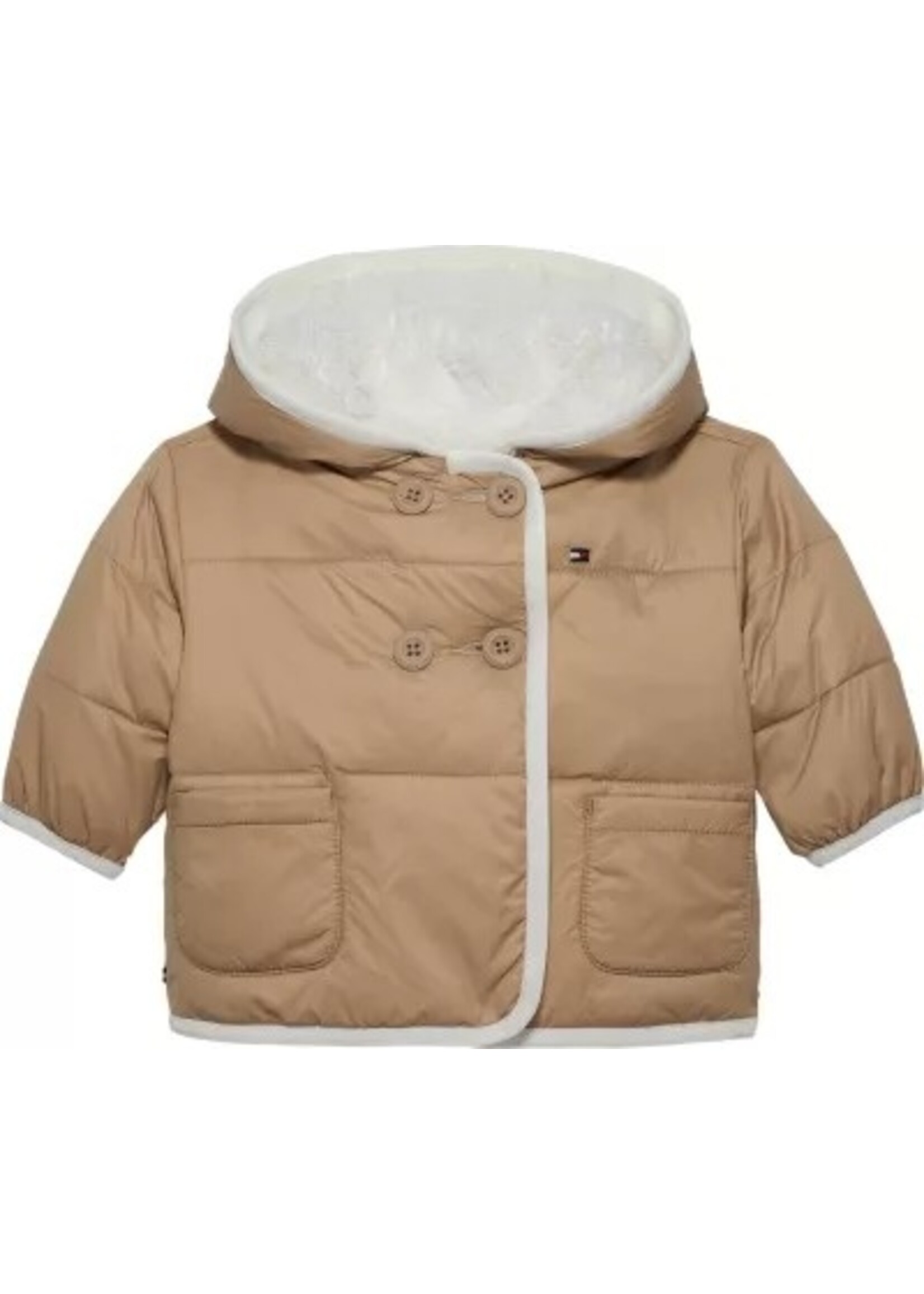 Tommy Hilfiger Tommy Hilfiger REVERSIBLE TEDDY JAC, GUQ KN0KN02064GUQ Malted Milk