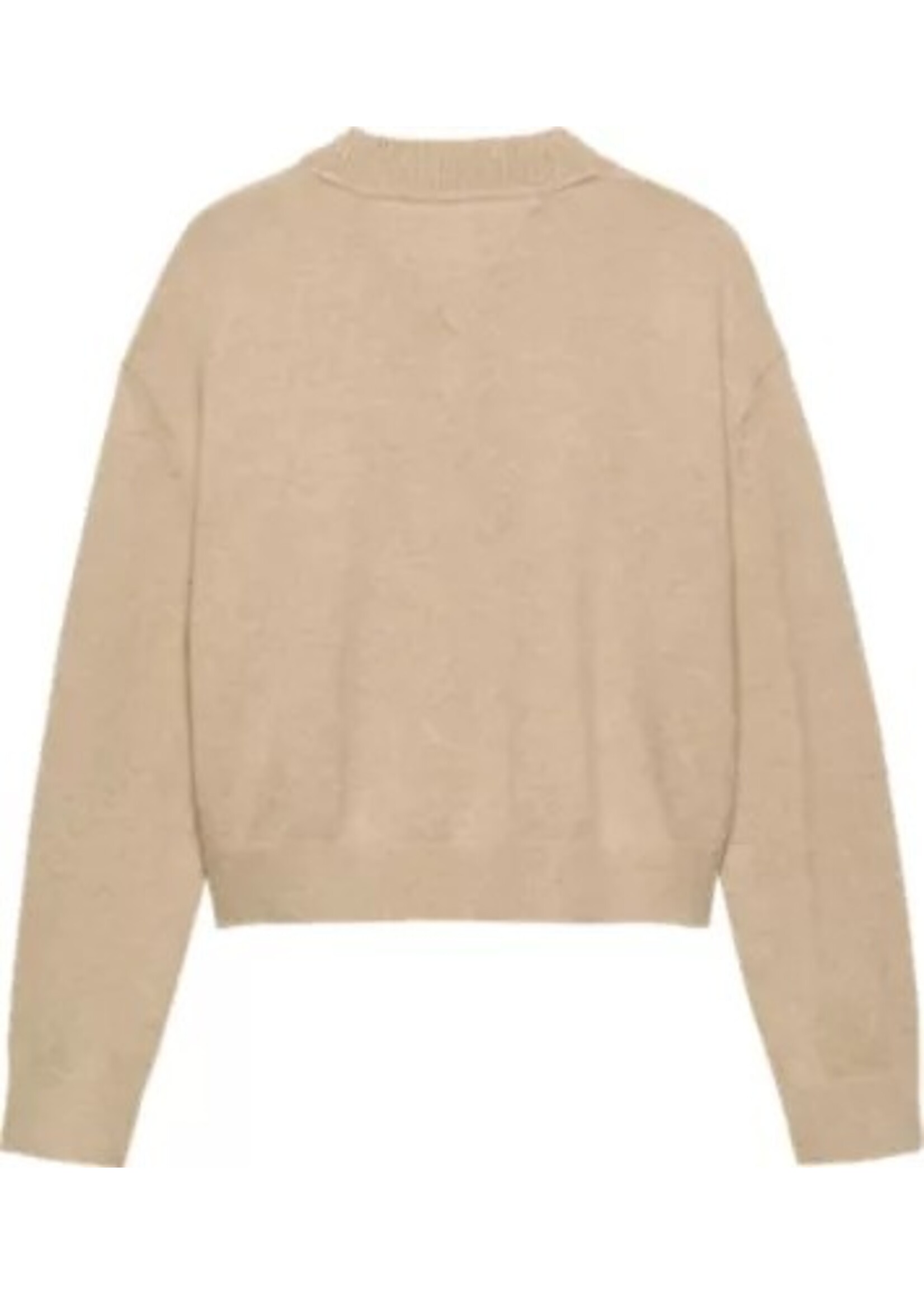 Tommy Hilfiger Tommy Hilfiger HEART JACQUARD SWEAT, AFO KG0KG08836AFO Malted Milk Heather